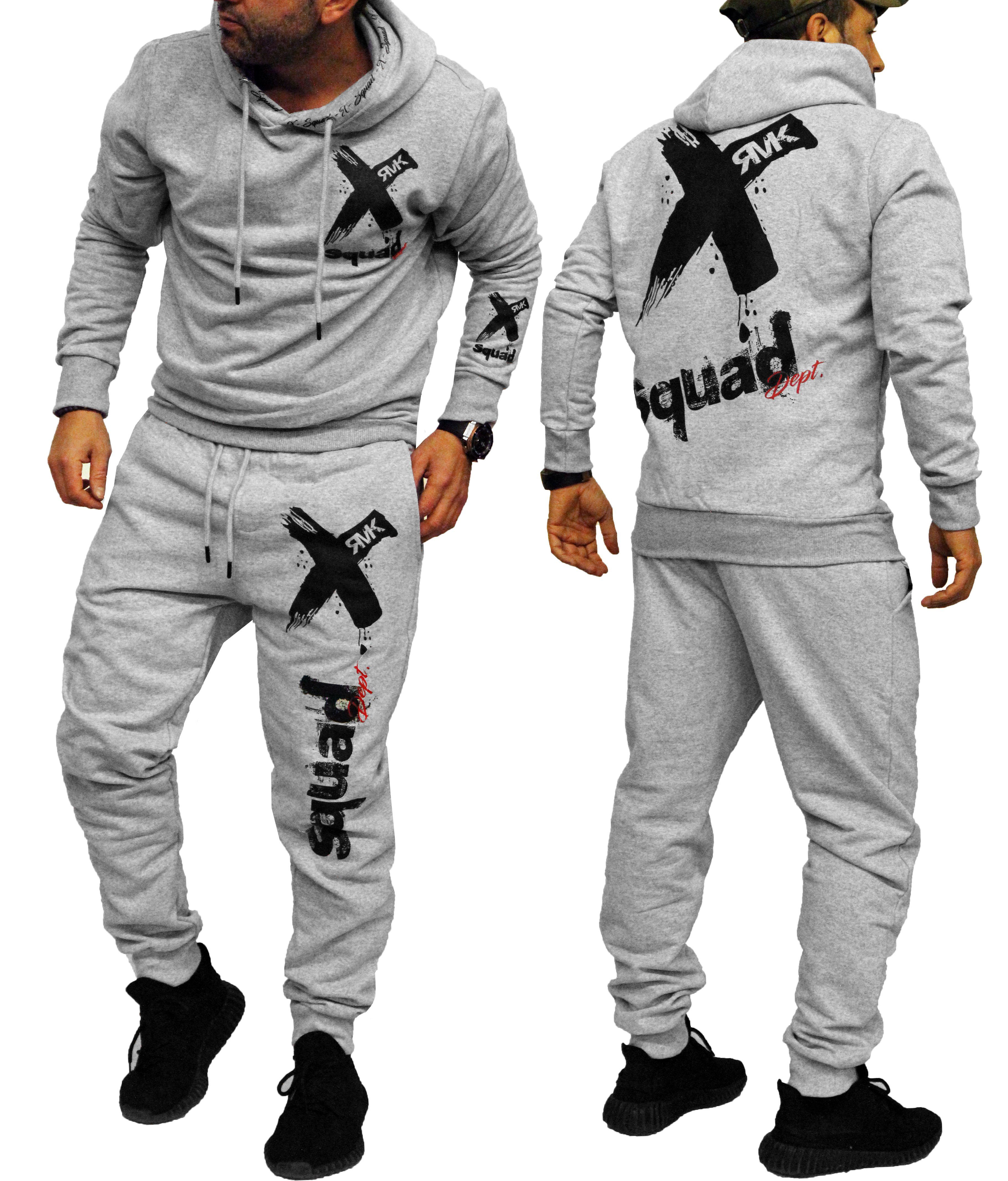 RMK Jogginganzug Herren Trainingsanzug Sportanzug Streetwear Fitness Hoodie günstig online kaufen
