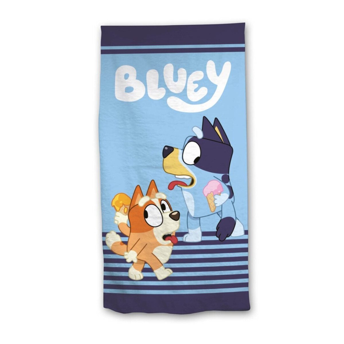 Bluey Strandtuch 140x70 cm Kinder Badehandtuch Polyester Strand Schwimmbad Reise, (Packung)