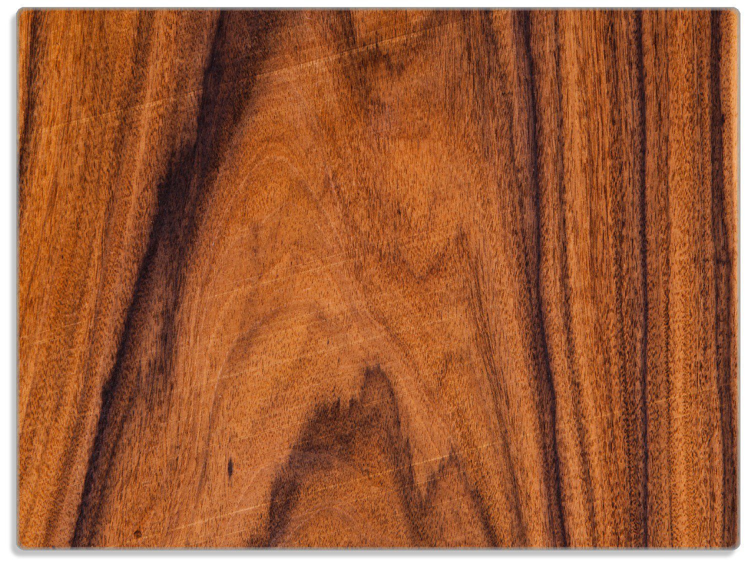 Wallario Schneidebrett Holzmuster - Oberfläche mit Holzmaserung IV, ESG-Sicherheitsglas, (inkl. rutschfester Gummifüße 4mm, 1-St), 30x40cm