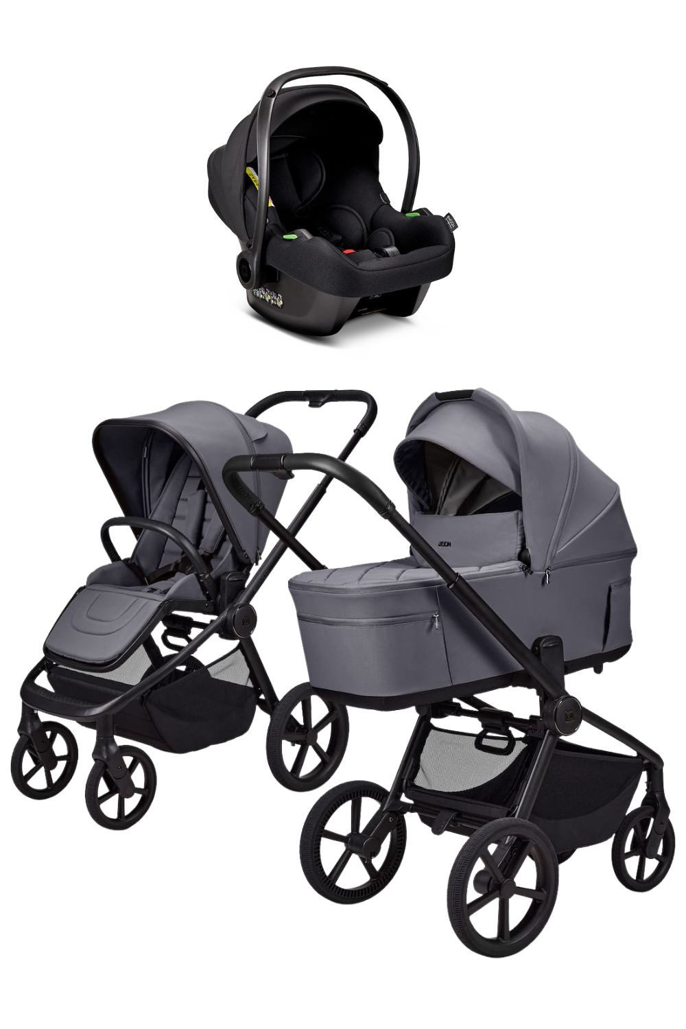 Moon Kombi-Kinderwagen Resea Fold Diamond Kombikinderwagen mit Cosmo 2.0