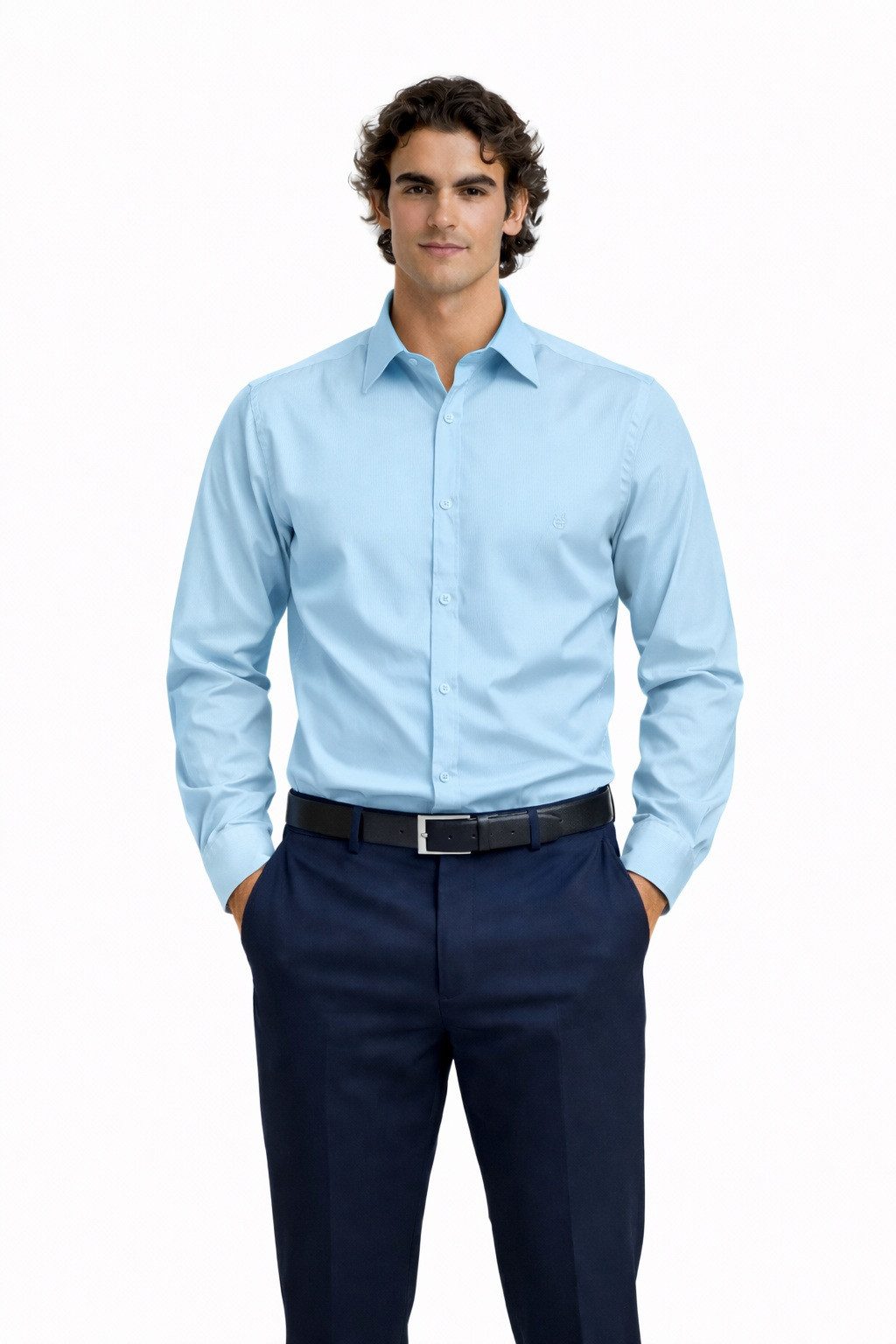 Megaman Businesshemd Herren Langarmhemd elegant und sportlich Premium