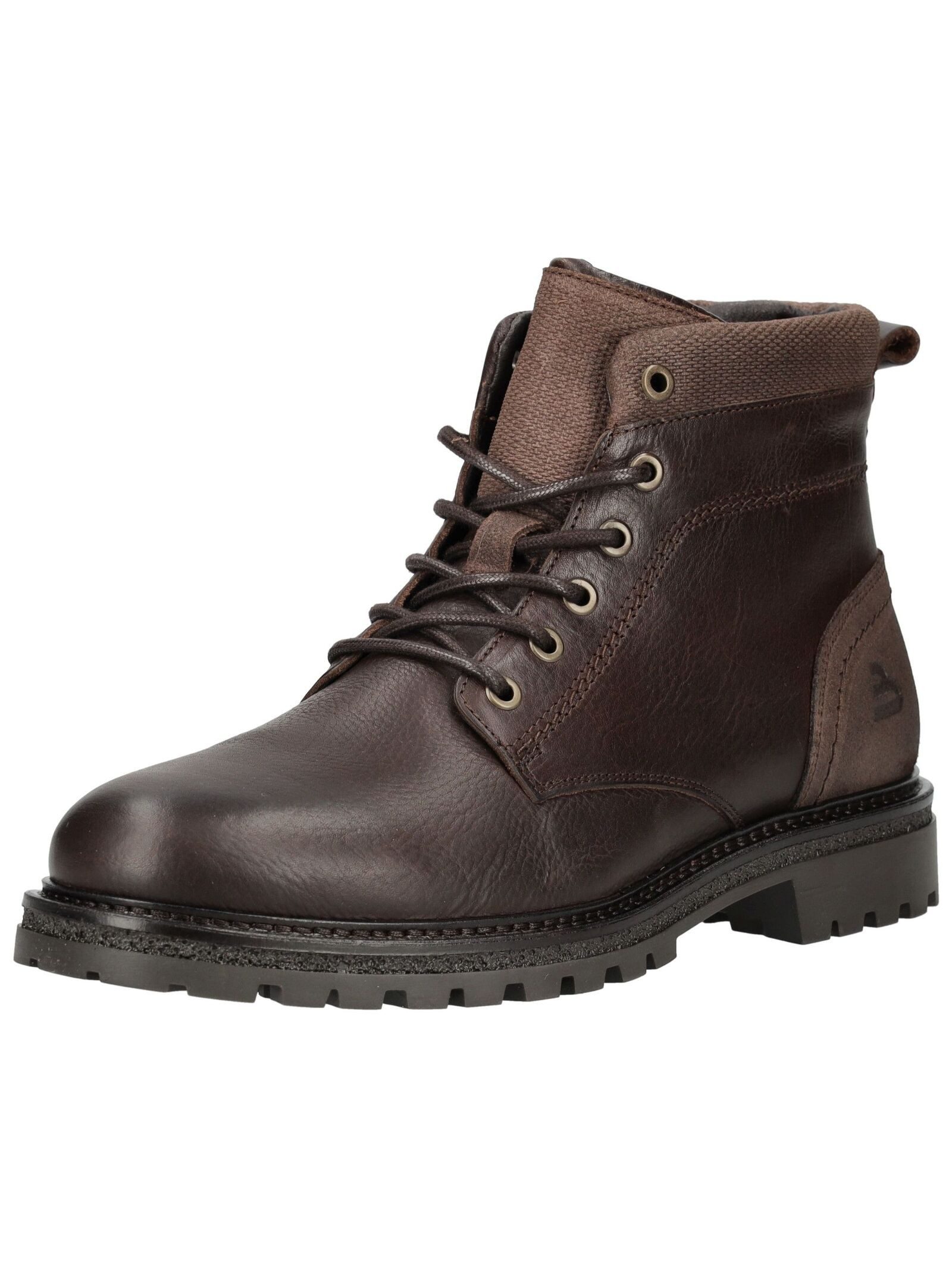 Stiefelette Leder . Schnürstiefelette