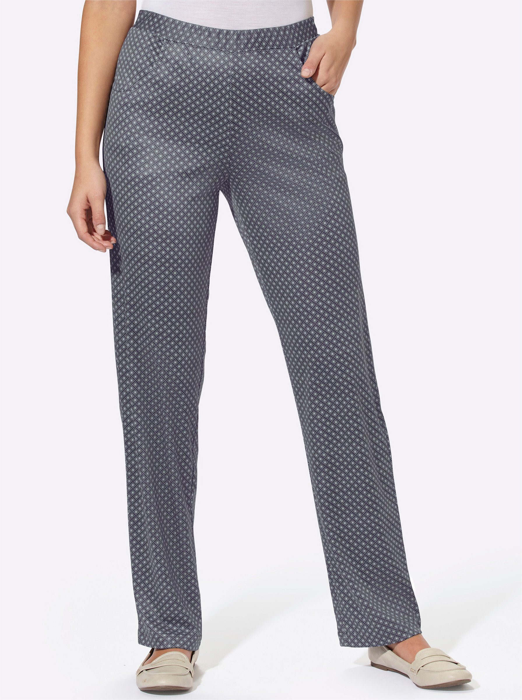 creation L Jerseyhose Webhose Innenbeinlänge ca. 72 cm, Pflegeleichte creation L Jerseyhose Webhose Innenbeinlänge ca. 72 cm, Pflegeleichte