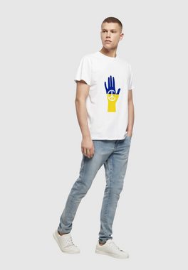 Merchcode T-Shirt Merchcode Herren Peace - 2 Color Hand Peace Basic T-Shirt (1-tlg)