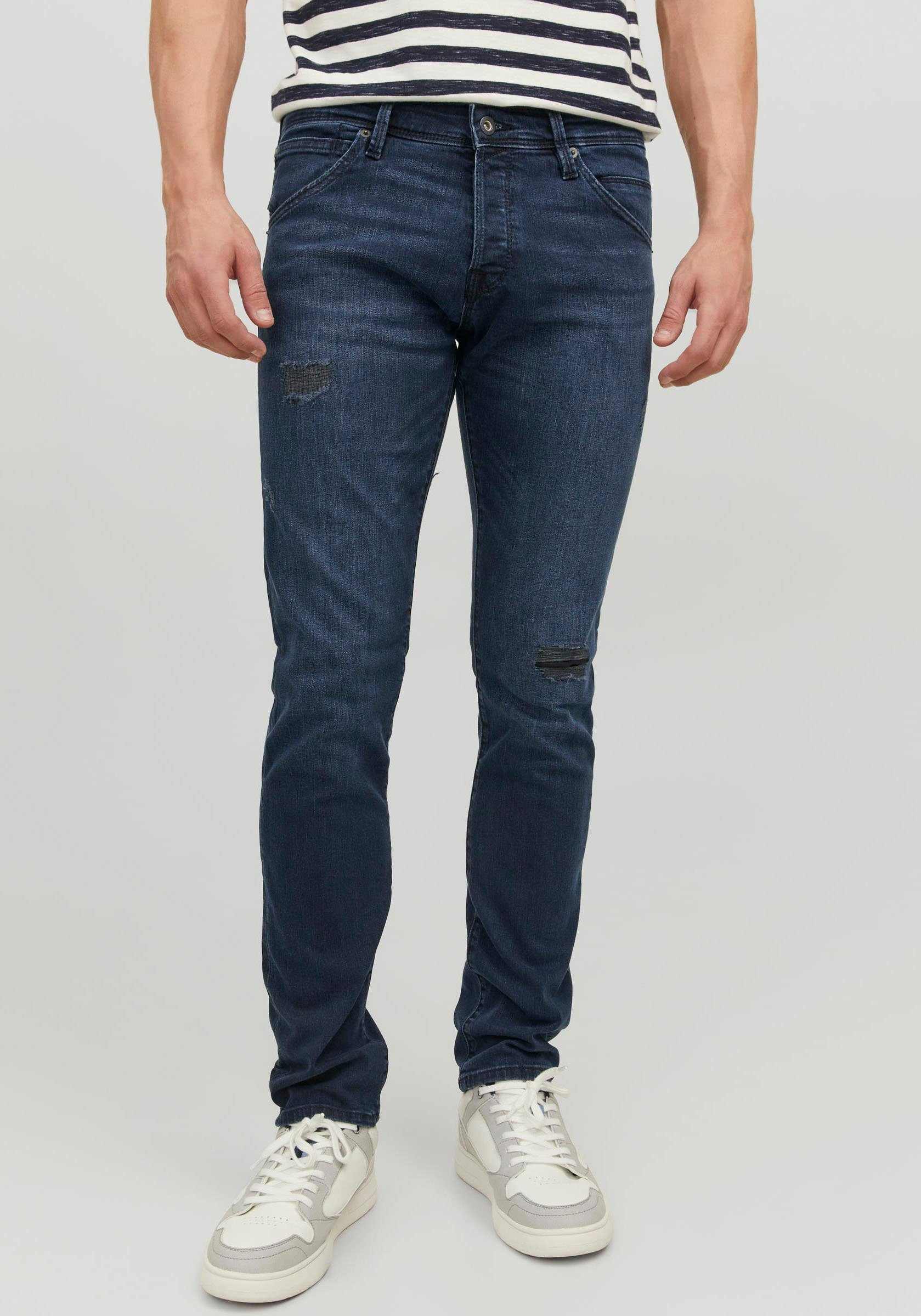 Jack & Jones Slim-fit-Jeans denim-blue JOS 047 50SPS JJFOX JJIGLENN