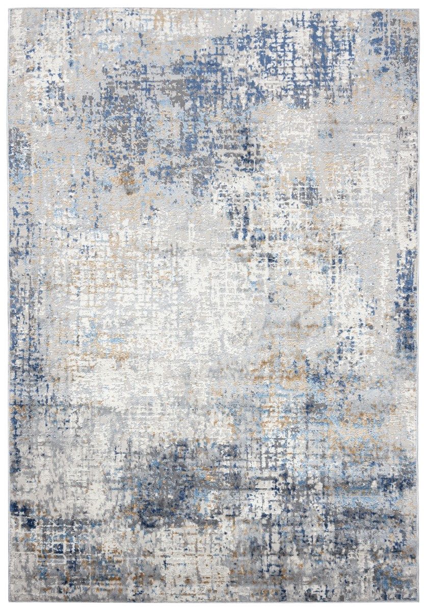 Mazovia Teppich Modern Abstrakt Beige Anthrazit Wohnzimmer, Schlafzimmer, Esszimmer, Fußbodenheizung