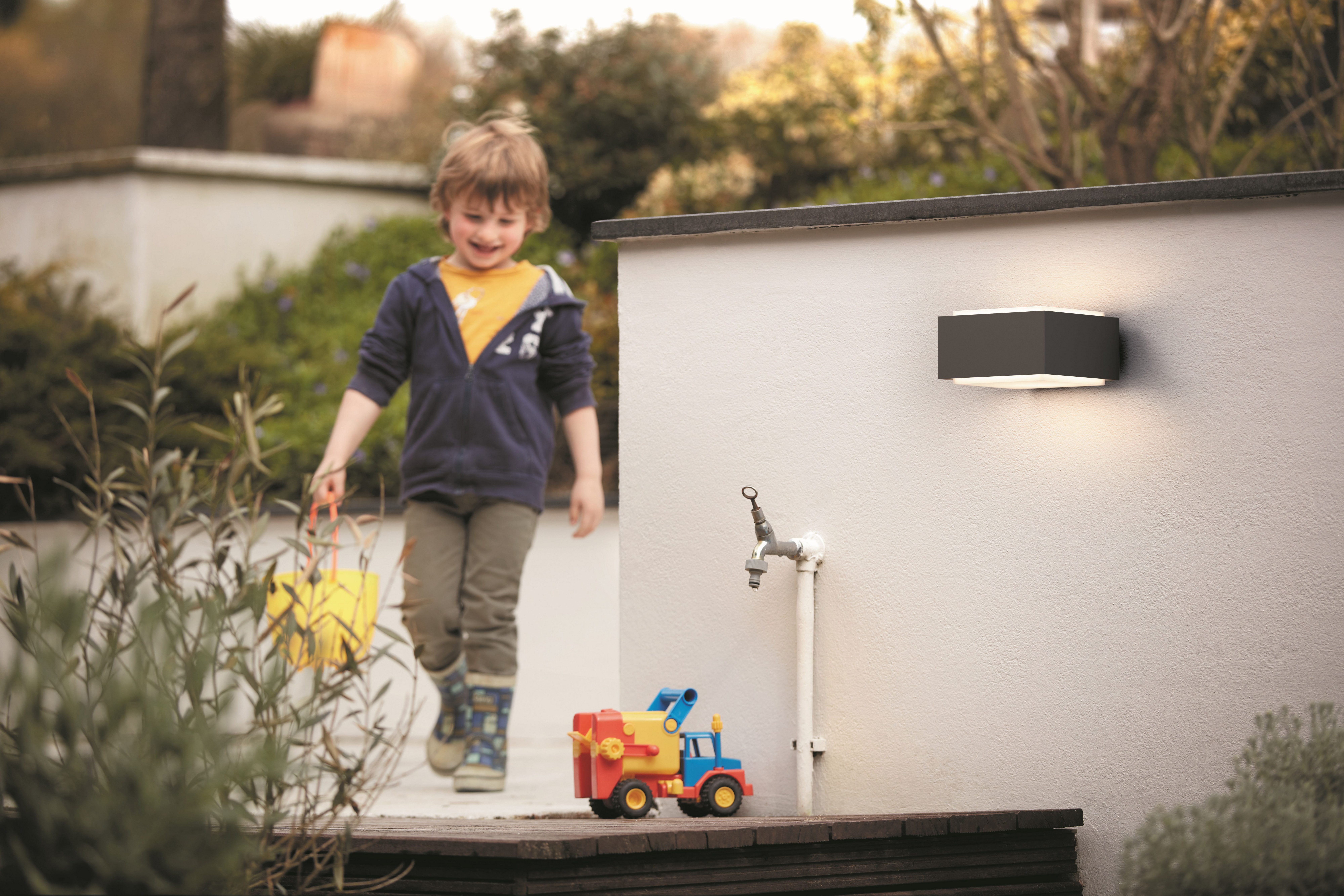 Philips Wandleuchte 2er Pack myGarden Hedgehog, ohne Leuchtmittel