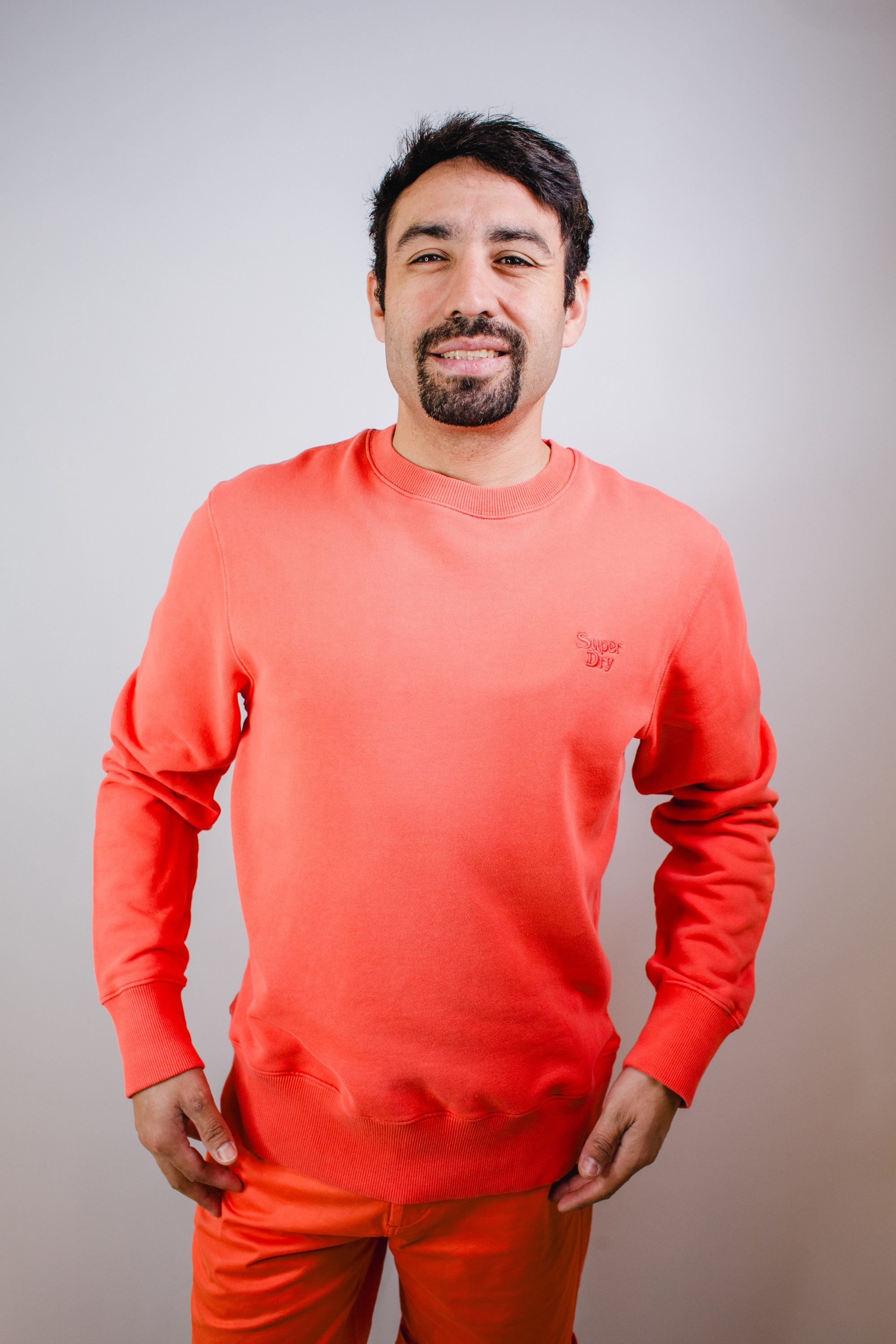 Superdry Sweatjacke Sweatshirt SUPERDRY koralle
