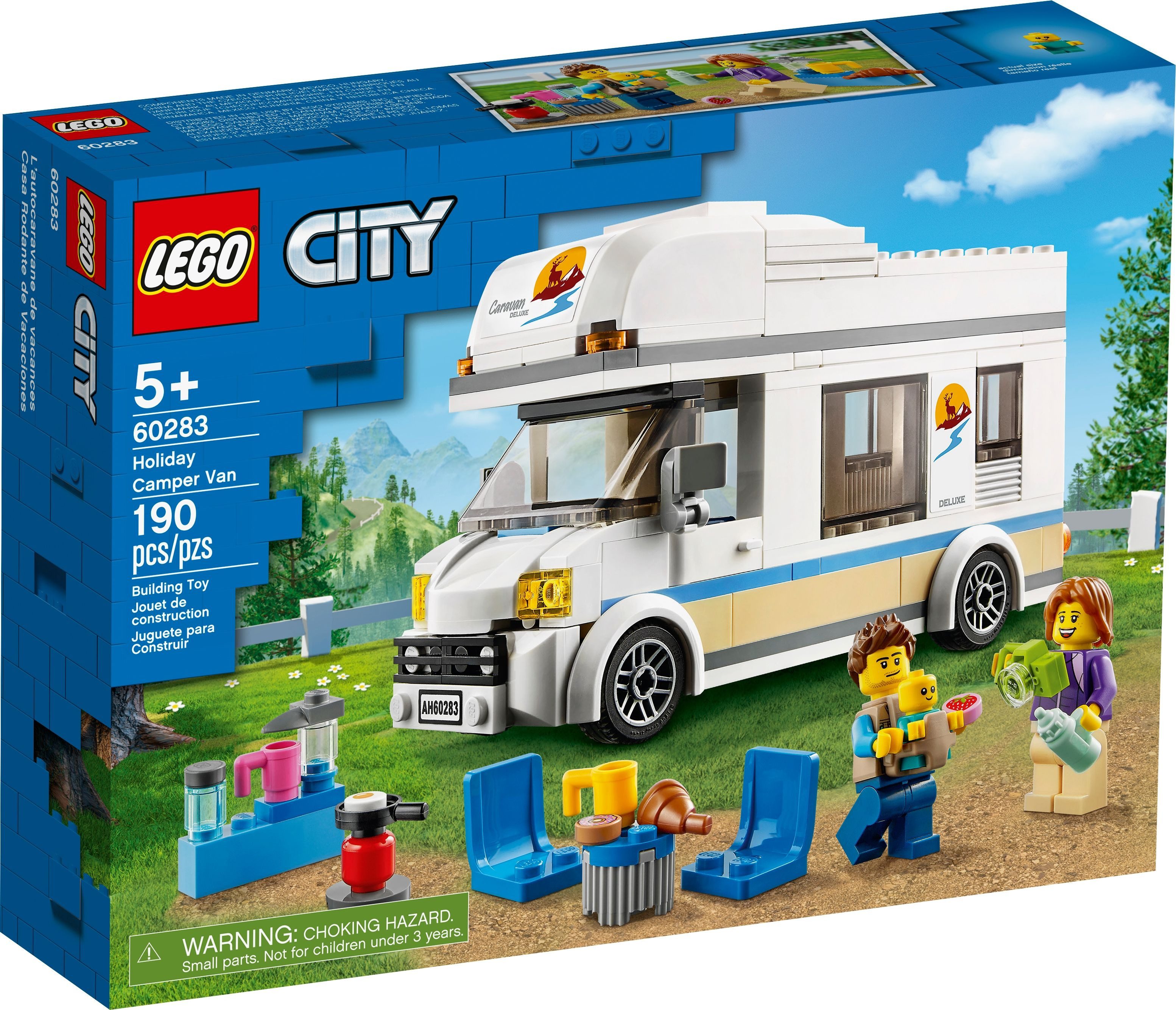 LEGO® LEGO® City 60283 Ferien-Wohnmobil Konstruktionsspielsteine, (190 St)