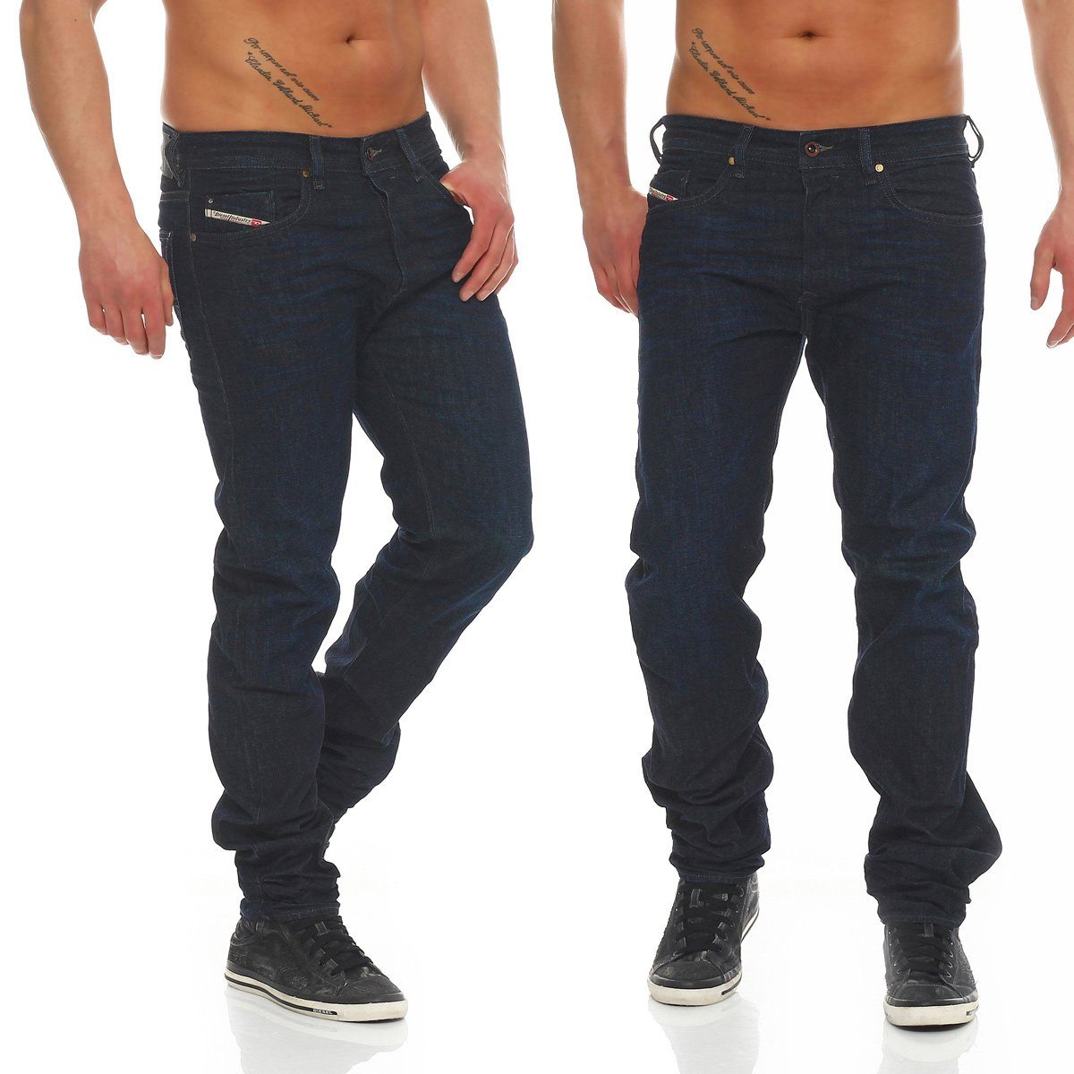 Diesel Regular-fit-Jeans Herren Buster 0823K Blau, 5-Pocket-Style, Größe: W28 L30 | Trachtenjeans