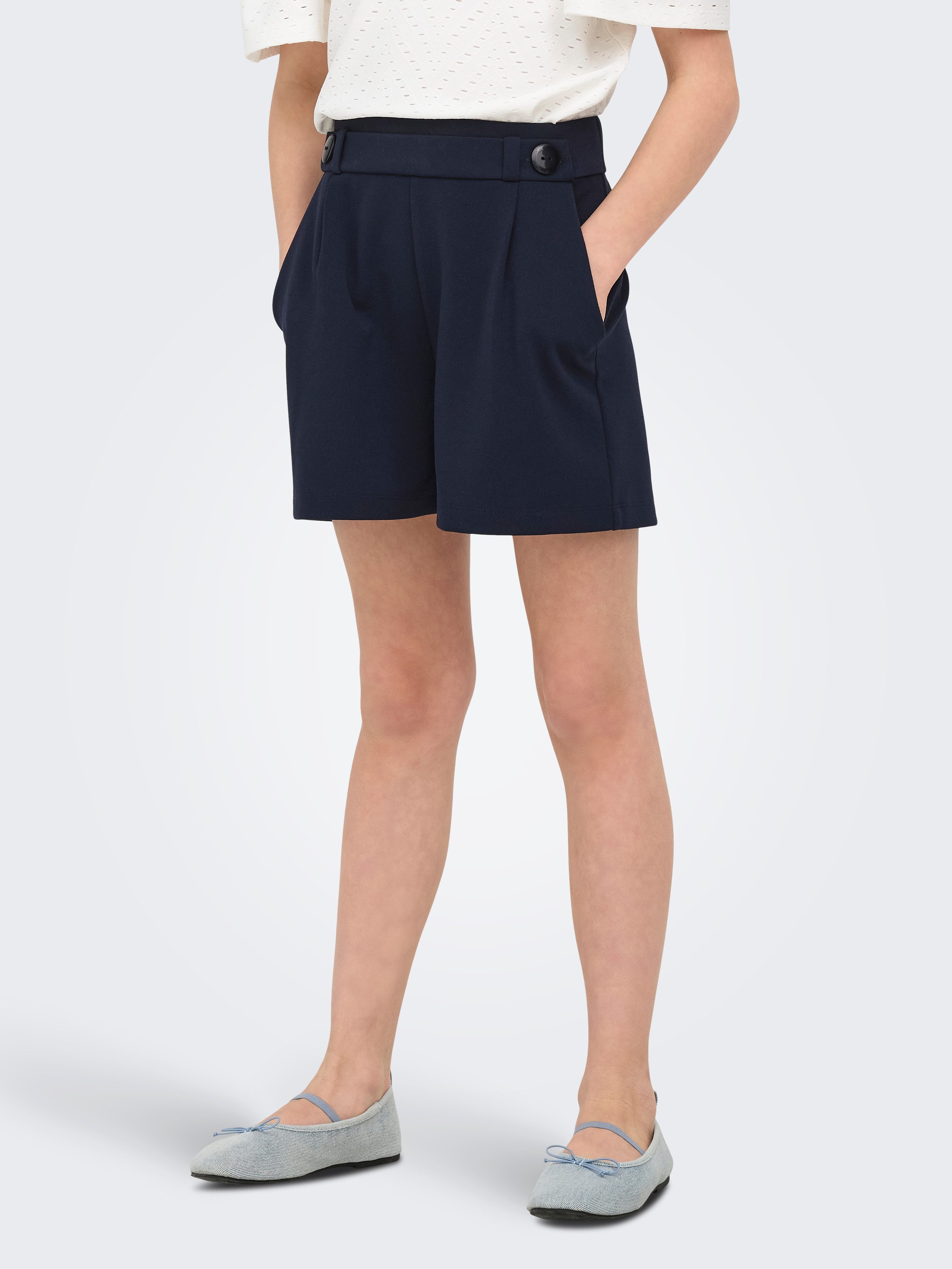 KIDS ONLY Shorts KOGGEGGO LIFE BUTTON SHORTS VD JRS NOOS Materialmix, normal geschnitten