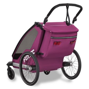 FUXTEC Fahrradkinderanhänger FX-FA1-SET-PURPUR