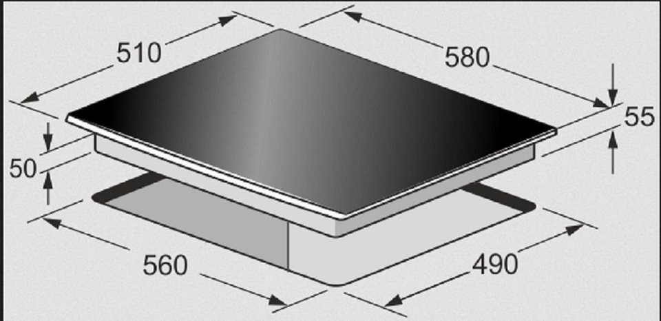 Kaiser Küchengeräte Elektro-Kochfeld KCT 6385 Em, Exklusives Autarkers High  Light Glaskeramik Kochfeld 60cm,Herd Einbau, vordere und hintere massive  Metallplatten Bronze