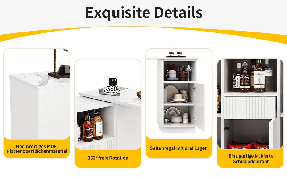 i@home Bartisch Um 360° drehbarer, Hauptkörper günstig online kaufen
