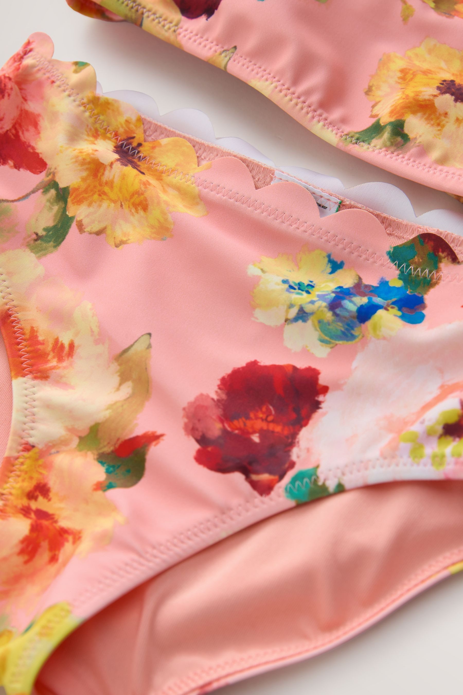 Next Bustier-Bikini Geblümter Bikini mit Bogenkante günstig online kaufen
