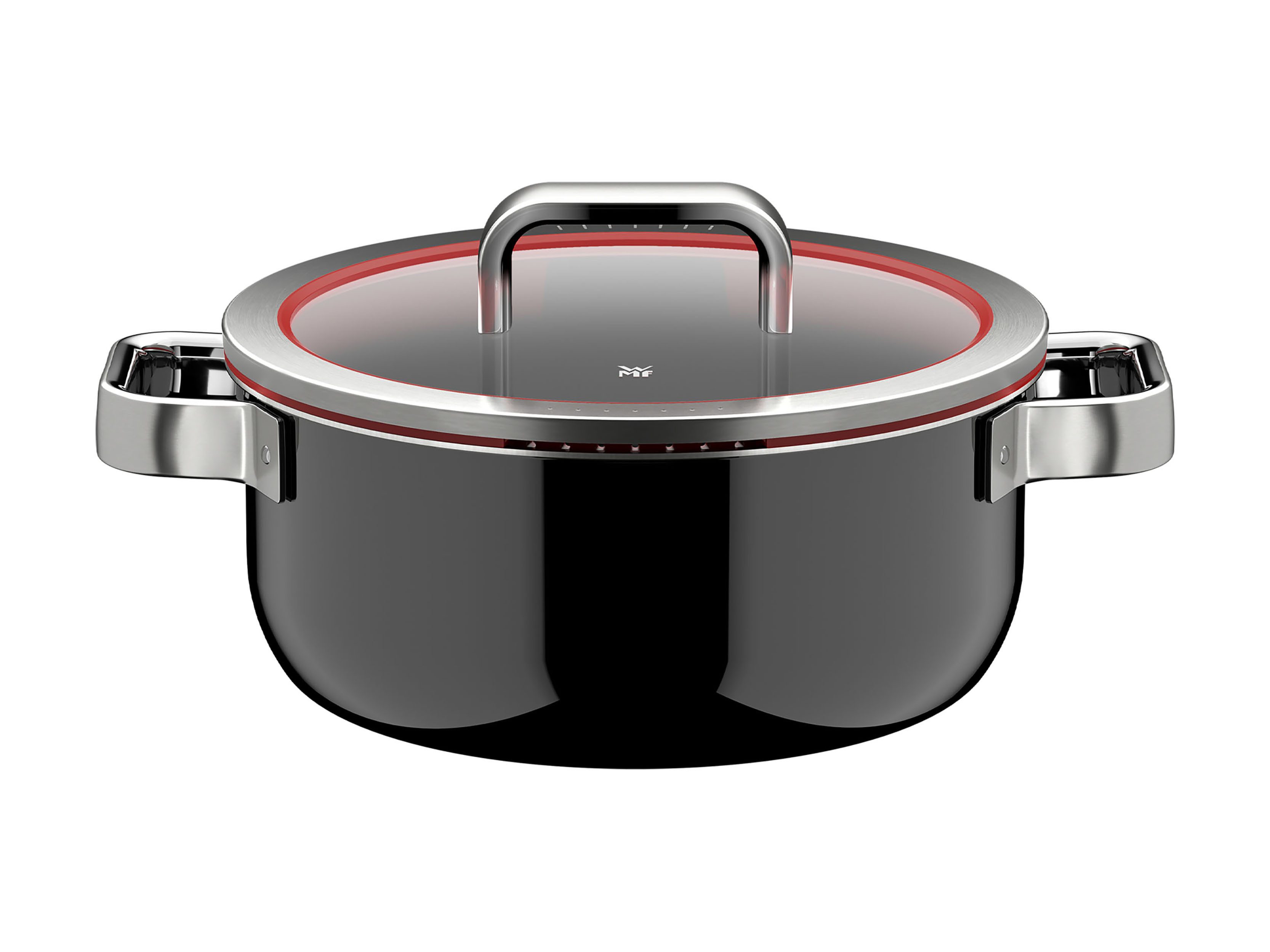 WMF Bratentopf Fusiontec Function Pro, Edelstahl, Glas (1-tlg), integrierte Siebfunktion, spülmaschinengeeignet, Made in Germany