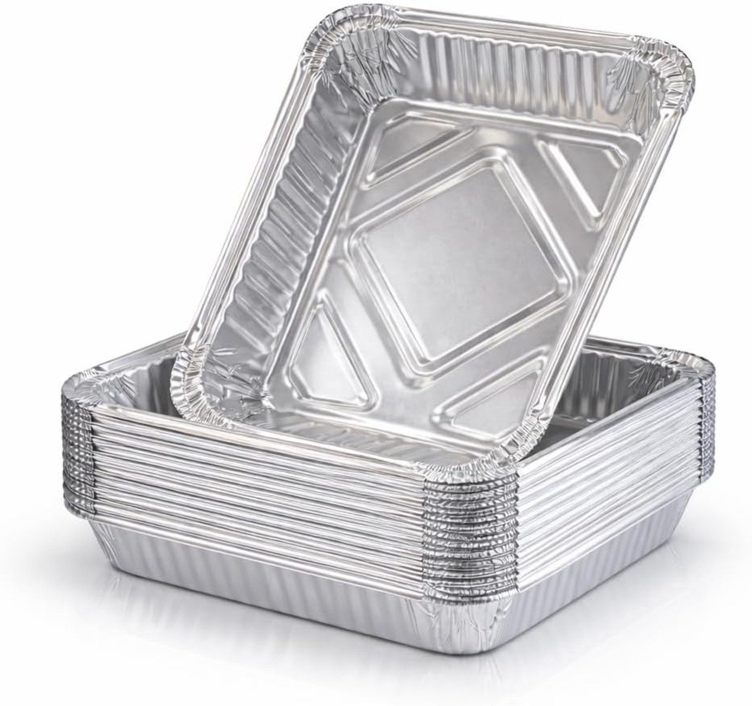 TK Gruppe Tropfschale 20x Aluminiumschale – Fettauffangschale & Tropfschale für Grill, für für Elektro- und Gasgrills, (20er Set), Bis zu 600°C erhitzbar