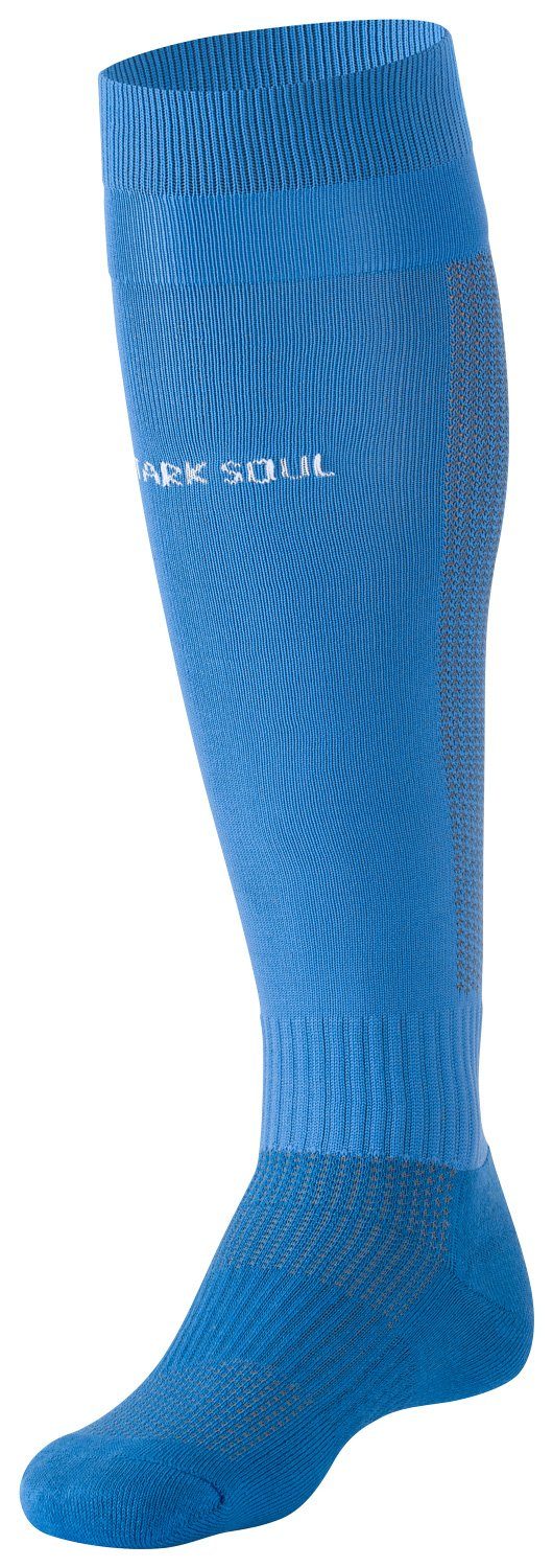 Stark Soul® Fußball Stutzenstrümpfe Fussballstutzen mit gepolsterter Sohle, Sportsocken, Fussballsocken (1 Paar) Blau