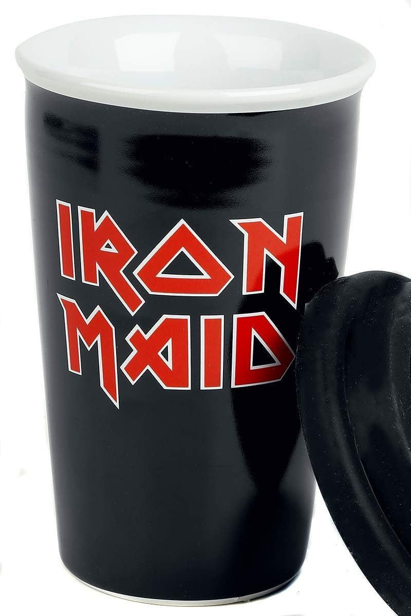 Klangundkleid Coffee-to-go-Becher Iron Maiden Reisebecher, 1-tlg., Offiziell lizenziertes Iron Maiden Produkt