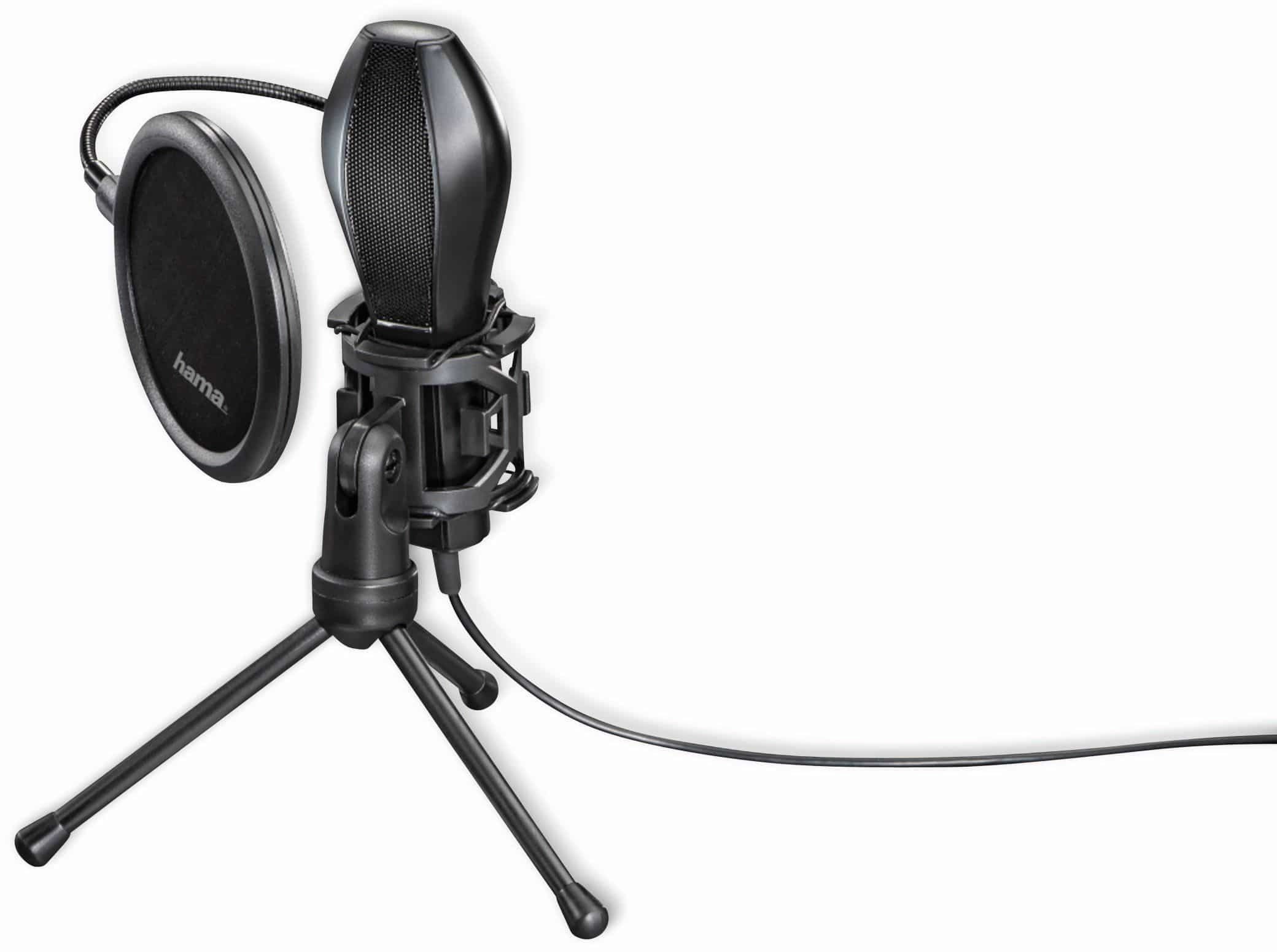 Hama HAMA Mikrofon MIC-USB Stream, Studiodesign Smart Speaker | Kopfhörer