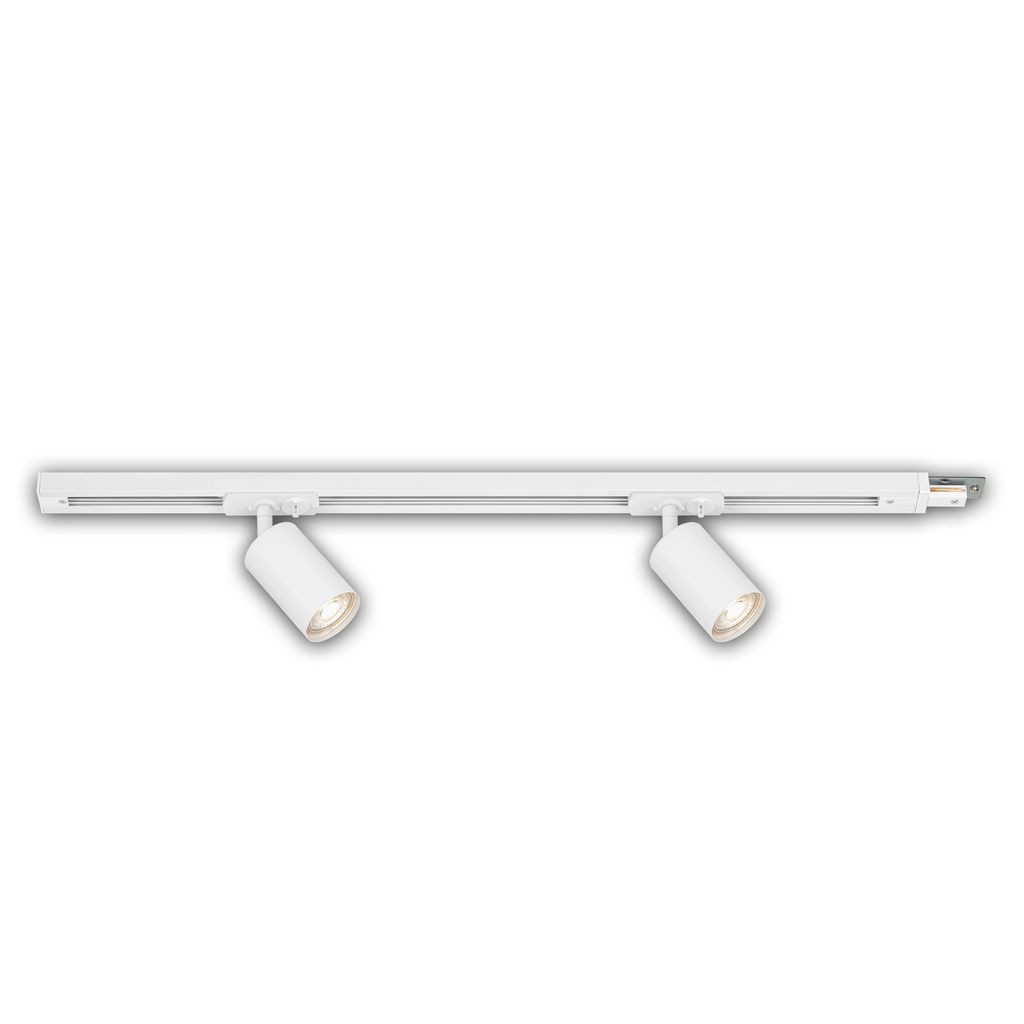 Briloner Leuchten LED Deckenleuchte 8001026, Dimmfunktion, ohne Leuchtmittel, Abhängig vom Leuchtmittel - Warmweiß / Neutralweiß / Kaltweiß, Schienensystem Rail 0,75 m Weiß max. 9W Decke Wohnzimmer Büro Küche