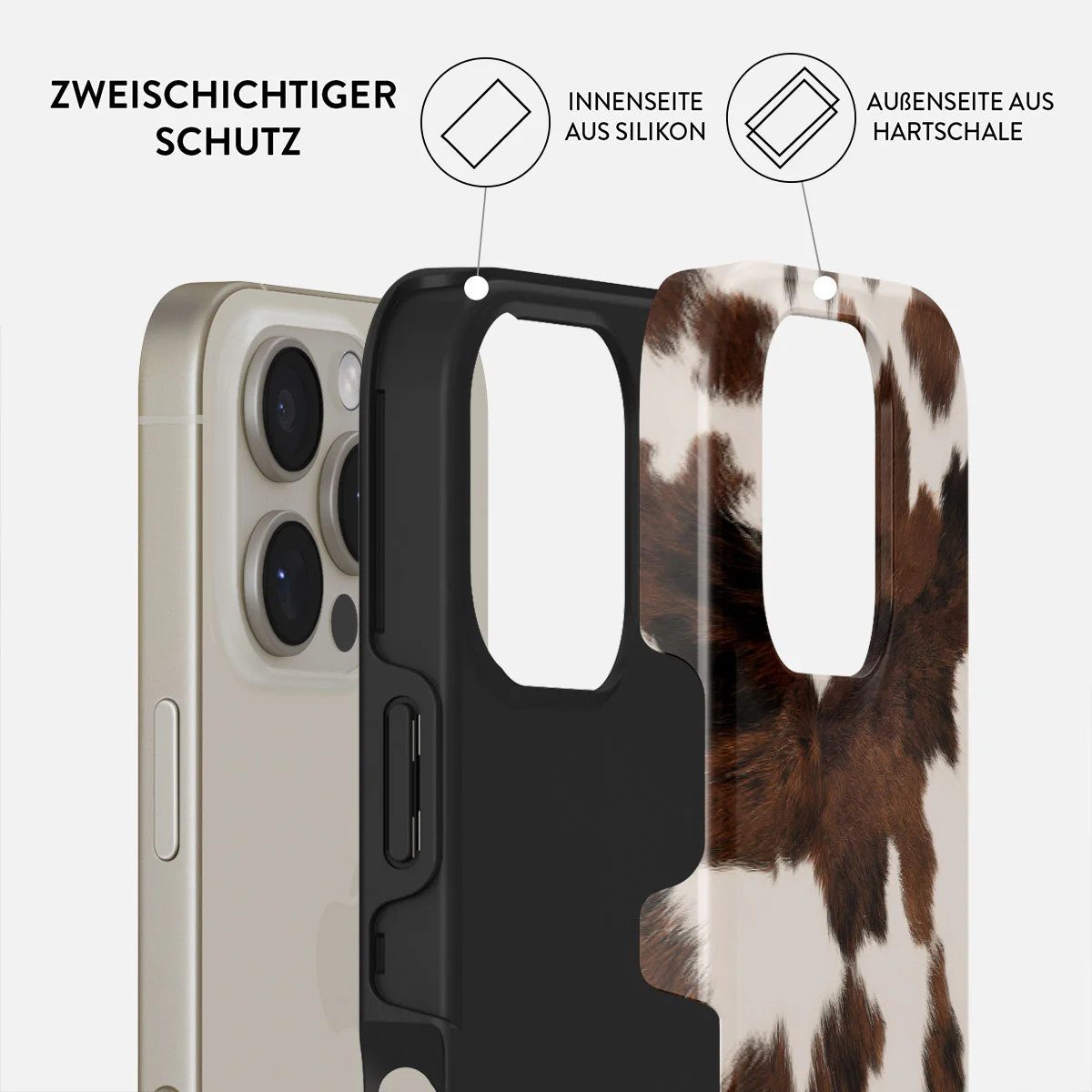 BURGA Handyhülle BURGA Tough Hülle für Apple iPhone 16 Pro mit MagSafe kompatibel 6,3 Zoll, Hardcase Backcover Stoßfest mit MagSafe Apple iPhone 16 Pro