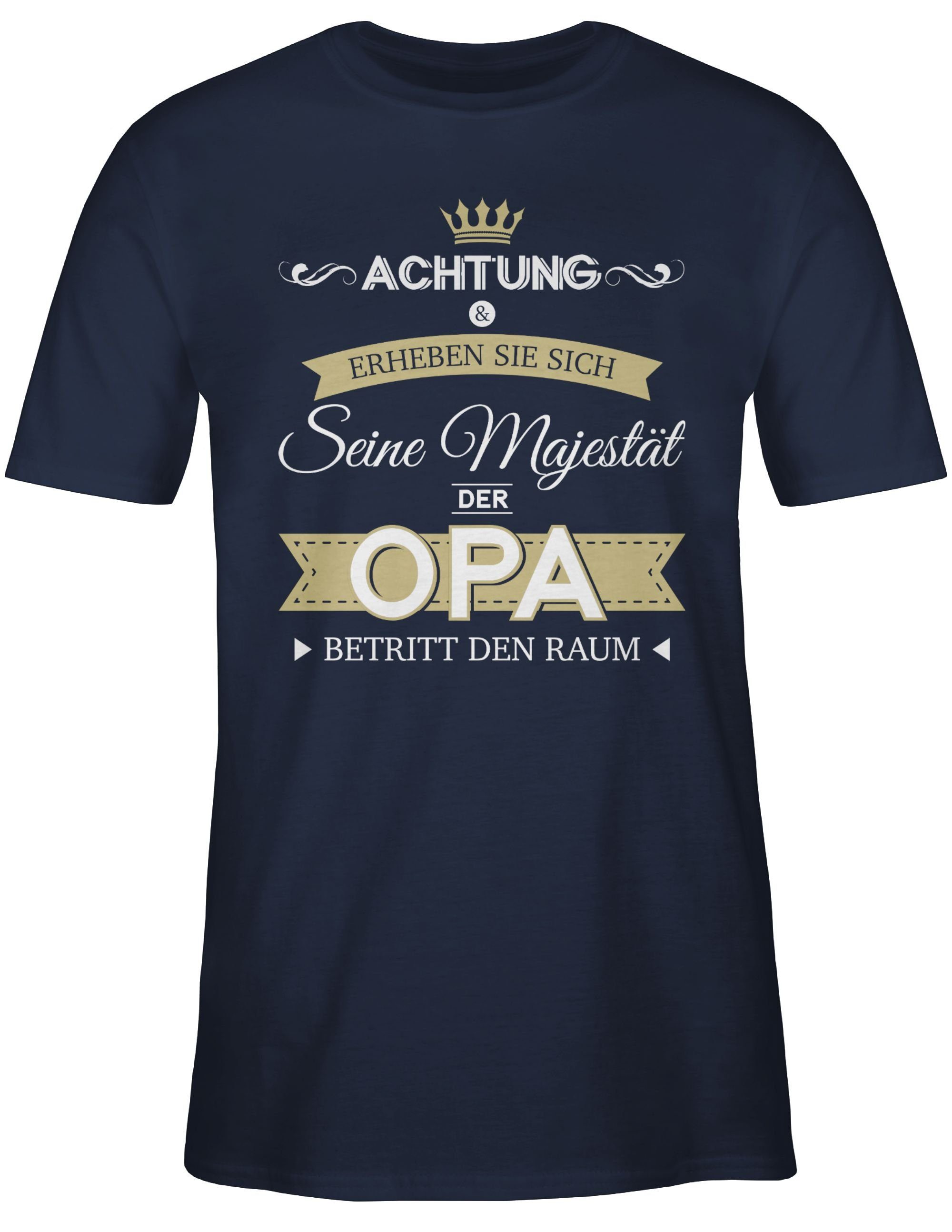Shirtracer T-Shirt Seine Majestät der Opa günstig online kaufen