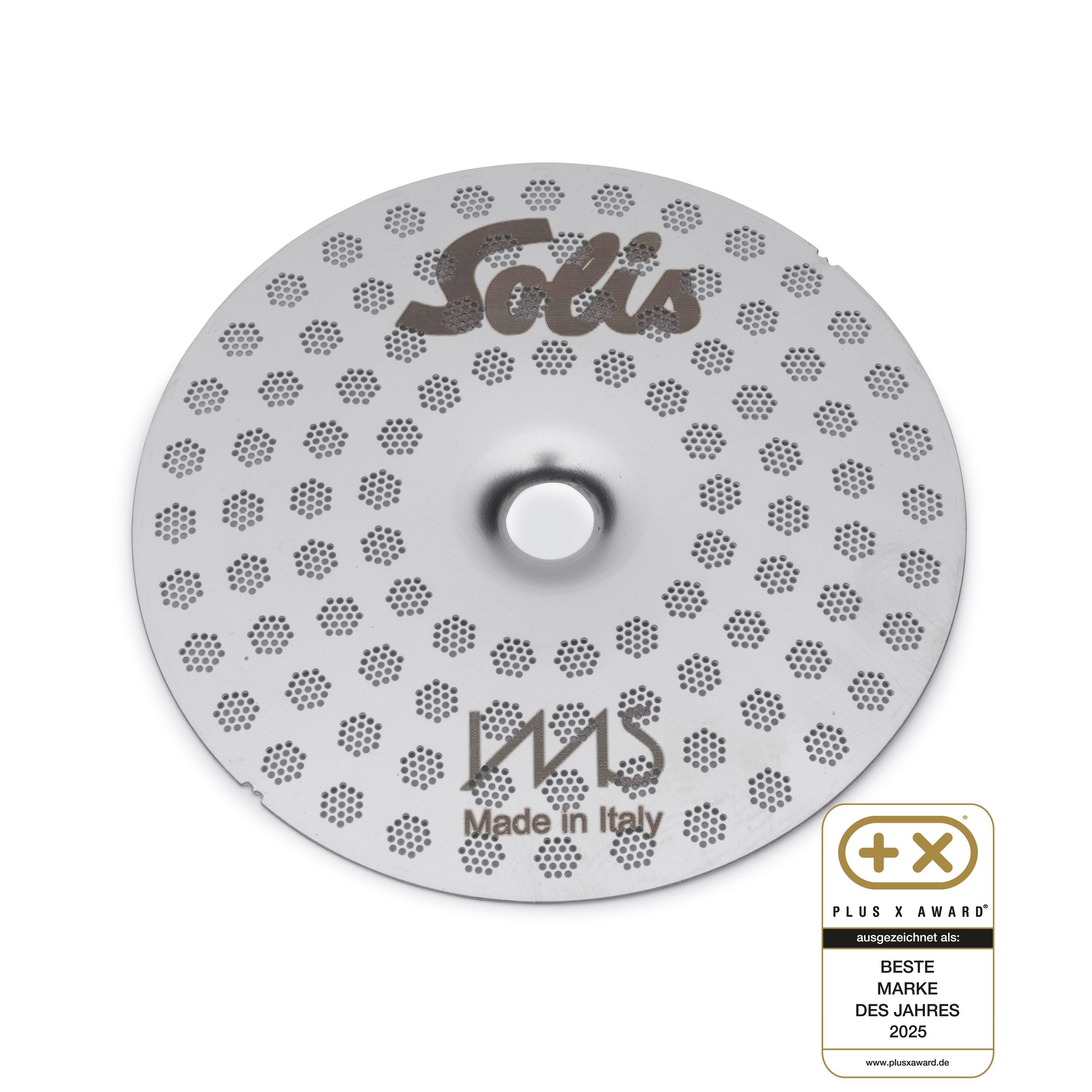 SOLIS OF SWITZERLAND Brühsieb Siebträger Shower Screen, Edelstahl, 54mm, 200μm, für Solis Perfetta Siebträgermaschienen