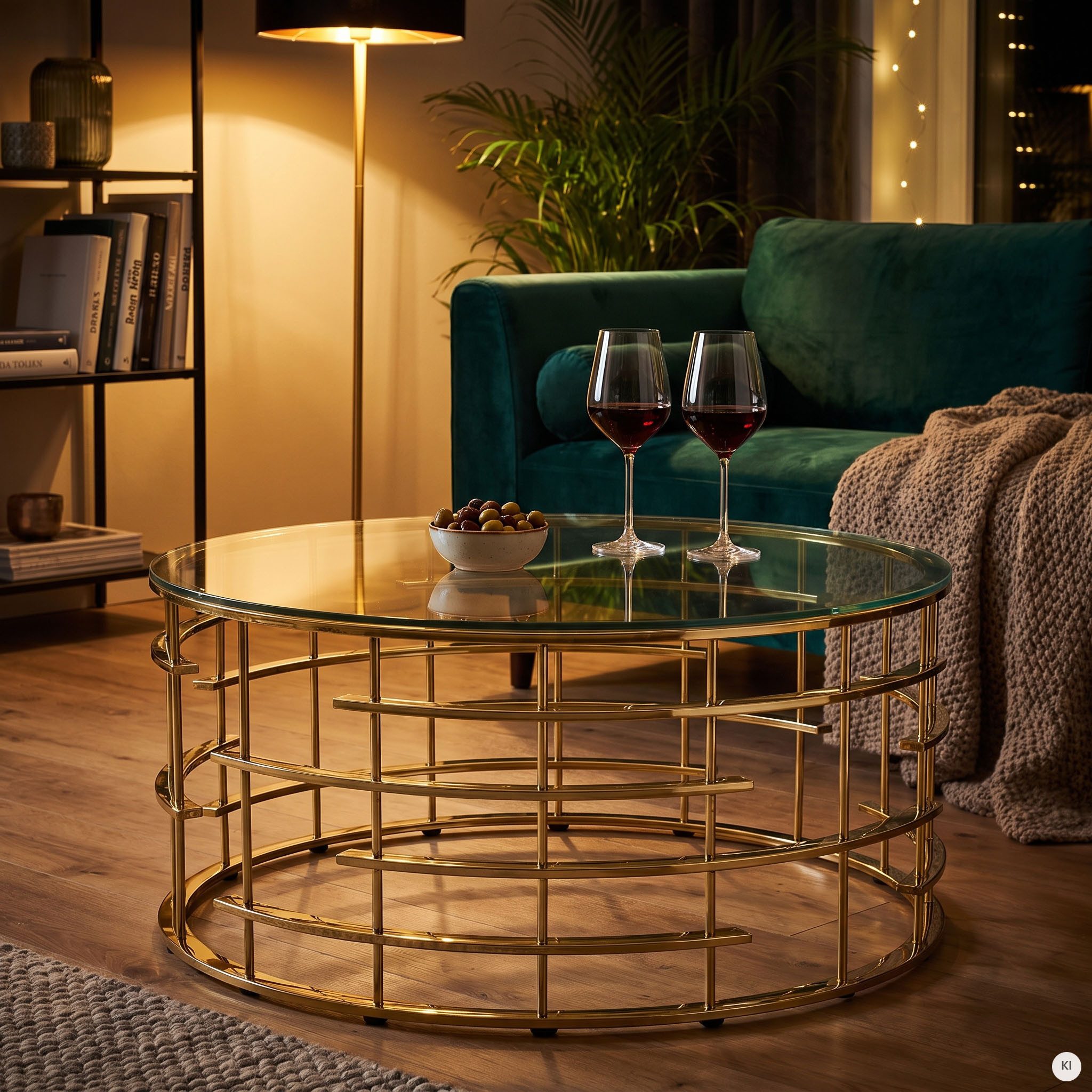 SalesFever Couchtisch Glastisch: Stil und Funktionalität Wohnzimmertisch, Gestell gefertigt aus rostfreiem Edelstahl