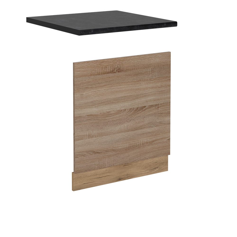 Vicco Frontblende R-Line, Sonoma/Goldkraft Eiche, 60 cm, AP Anthrazit (1 St)