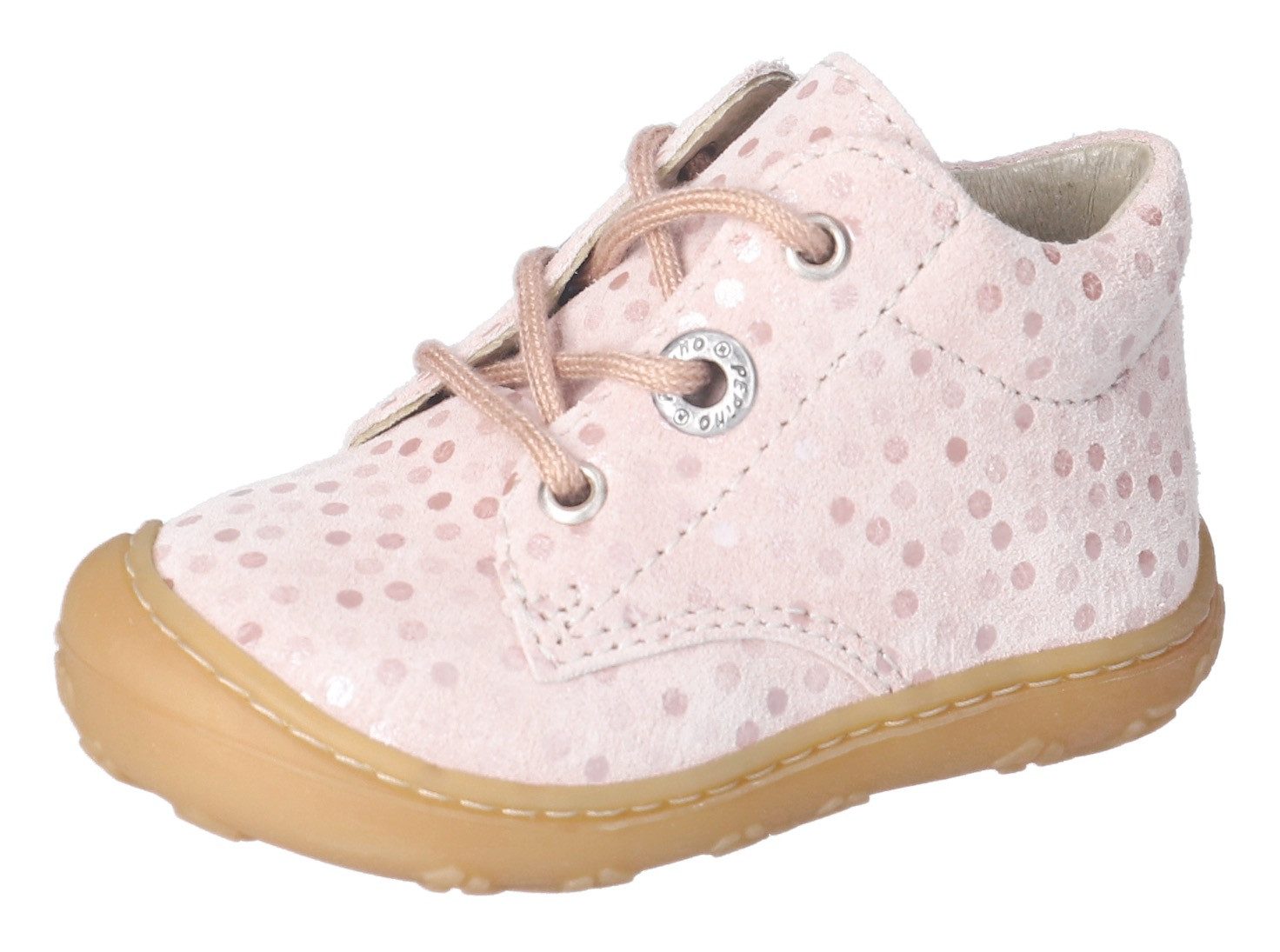 PEPINO by RICOSTA DOTS WMS: Mittel Lauflernschuh, Schnürschuh m. WMS-System, Leder,Print, Größenschablone zum Download