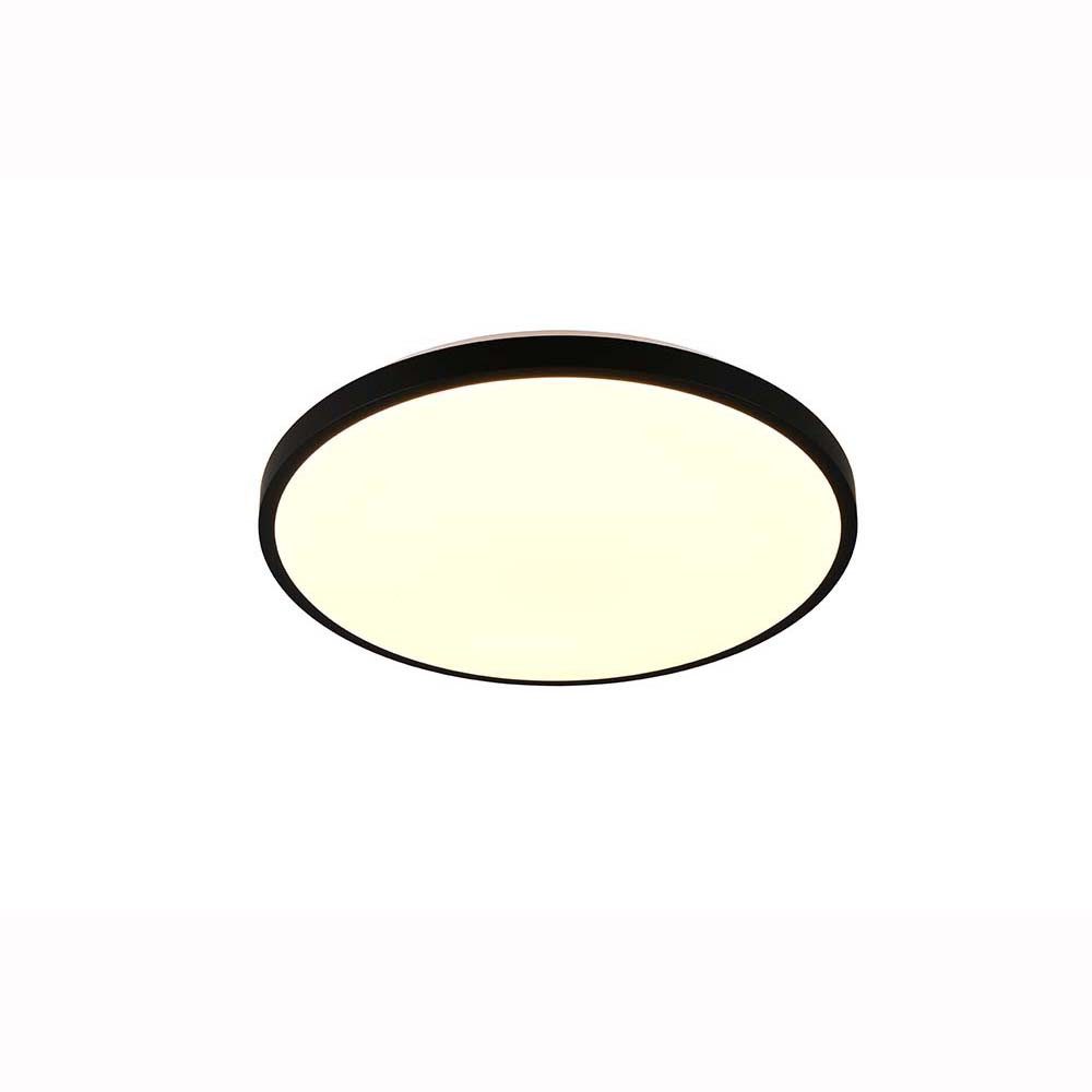 Reality Leuchten LED Deckenleuchte, LED-Leuchtmittel fest verbaut, Kaltweiß, Warmweiß, Neutralweiß, Tageslichtweiß, Farbwechsel, LED Deckenleuchte Deckenlampe Wohnzimmerlampe schwarz Dimmbar