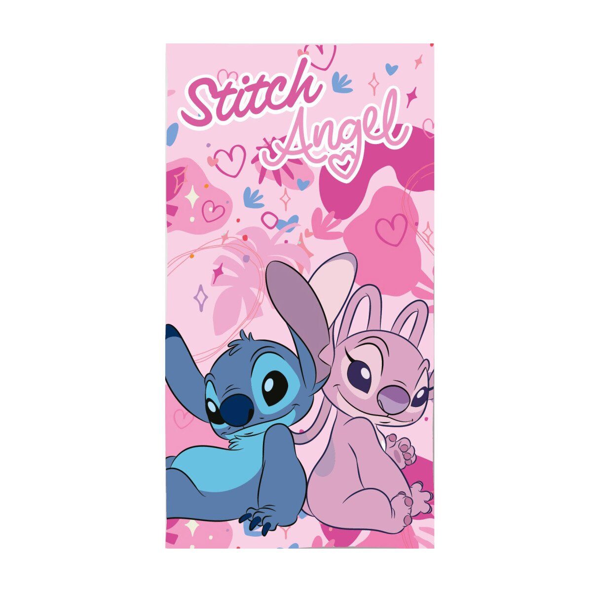 Disney Badetücher Lilo & Stitch Love Duo Strandtuch 70x140, 100% Polyester (1-St)