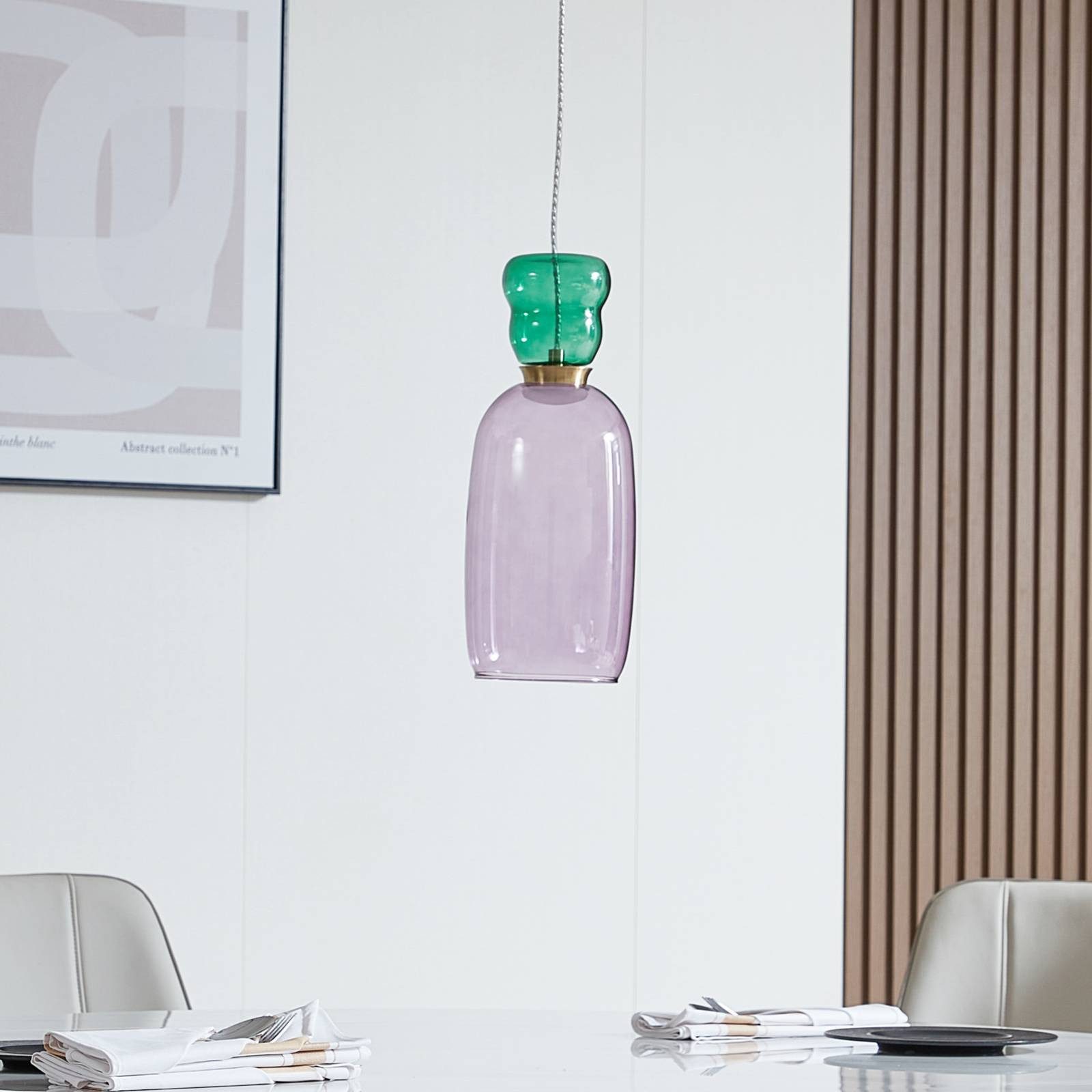 Lucande Hängeleuchte Fay, LED, Glas warmweiß IP20, LED 9 W gesamt, warmweiß