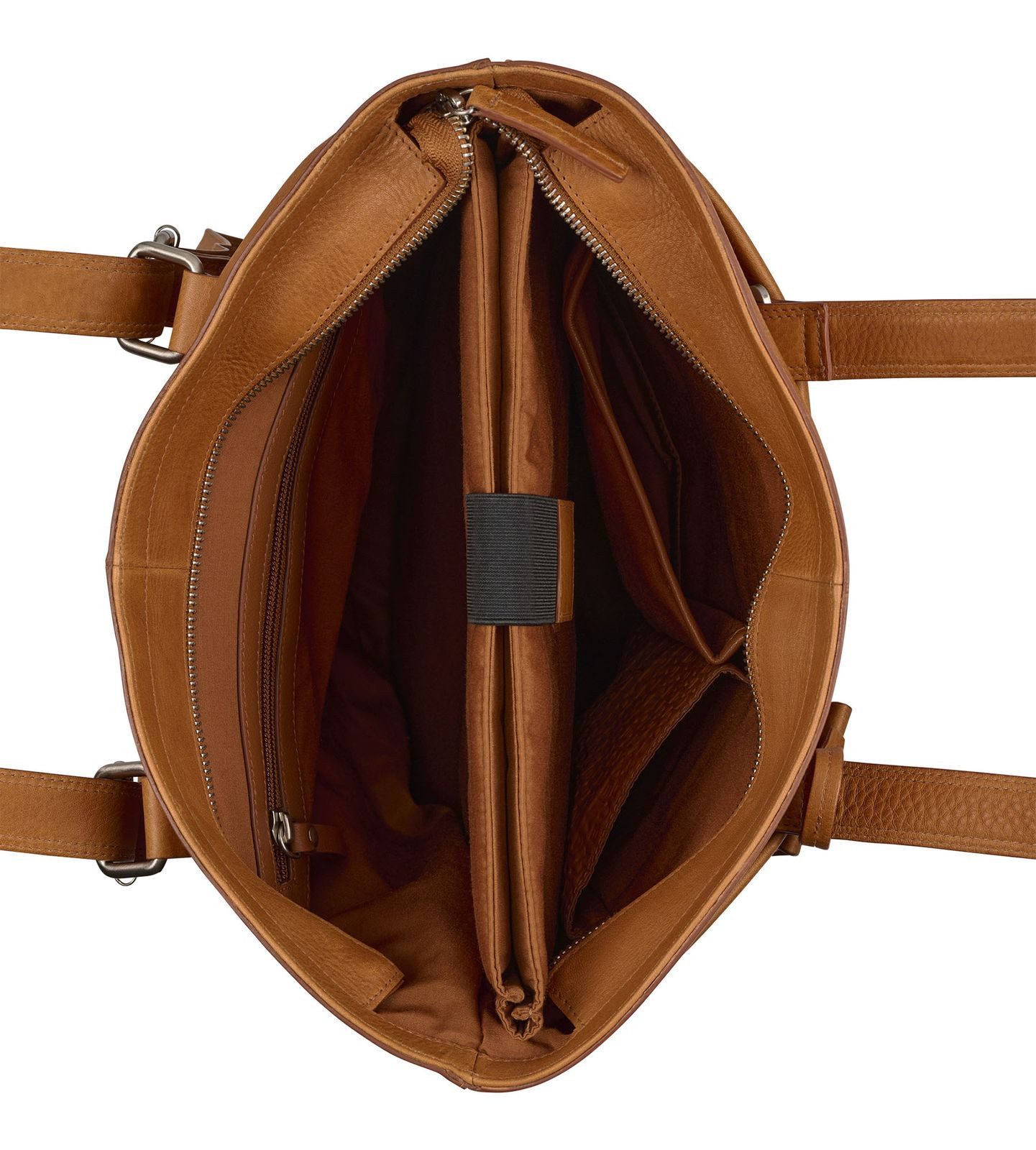 Burkely Rucksack Backpack Shopper (Set, 2-tlg), aus echtem Leder
