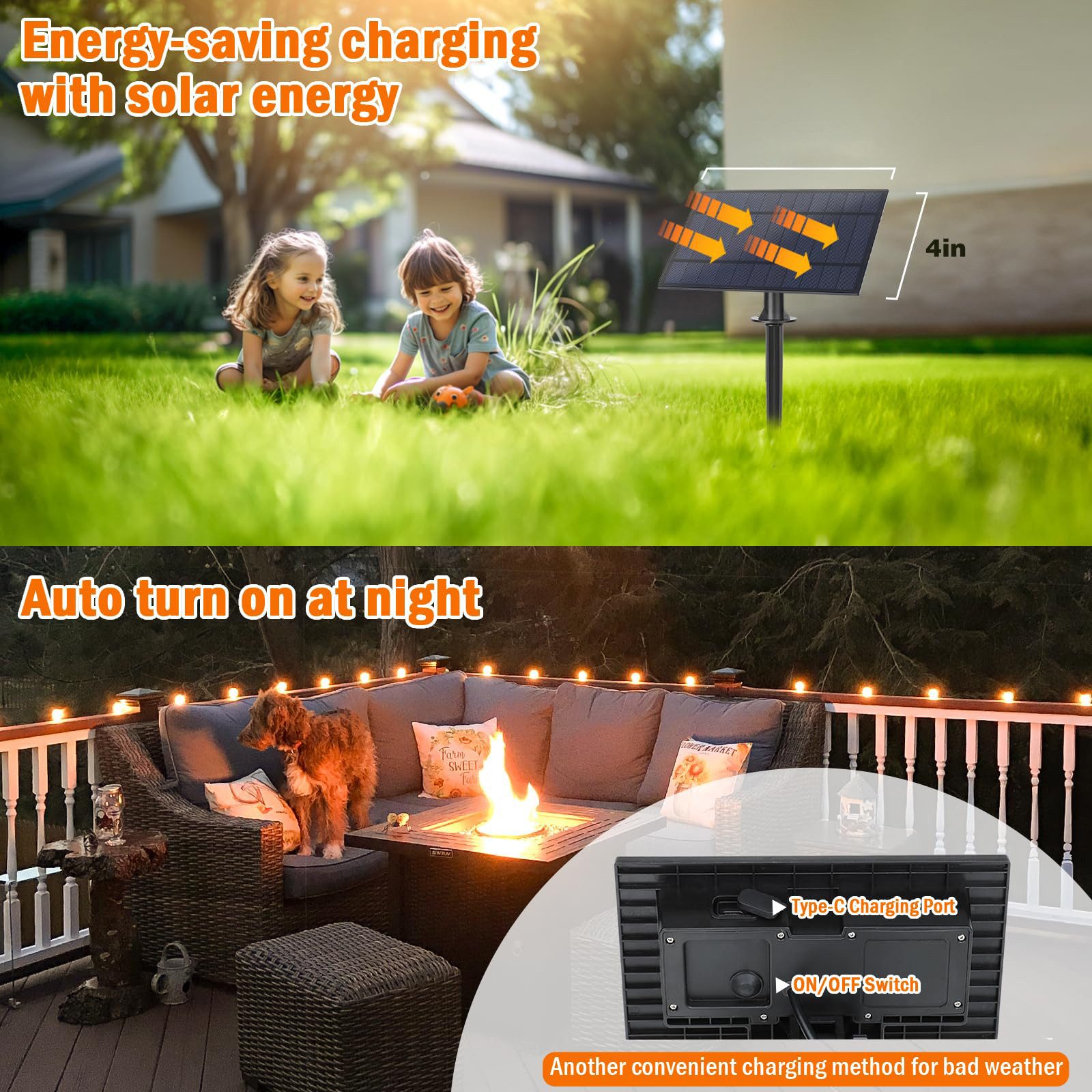 ZEUOPQ LED Solarleuchte Solar Lichterkette Außen,Garten günstig online kaufen