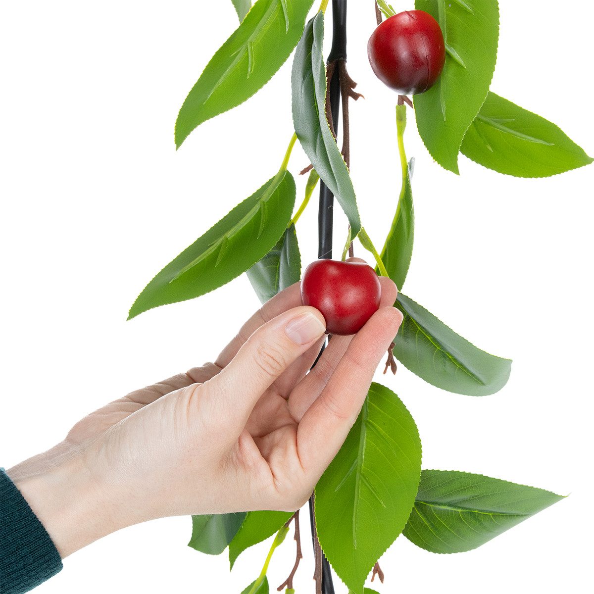 Kunstgirlande Künstliche Girlande mit Kirschen für vielseitige Dekoration, Kaemingk, Höhe 14 cm