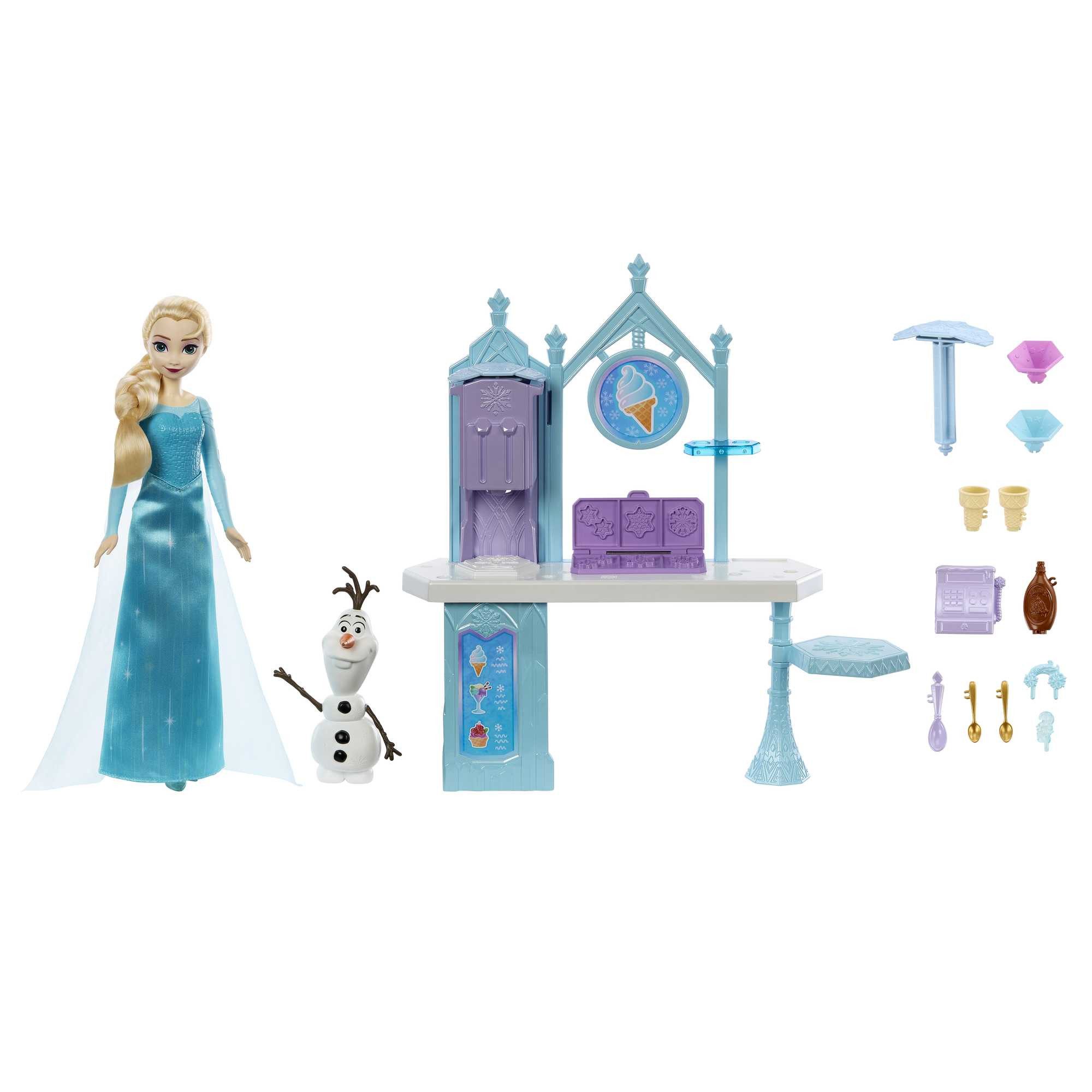 Disney Frozen Spielwelt Die Eiskönigin, (Spielset, 16-tlg), Dessertmaschine für selbst gemachte Eisbecher
