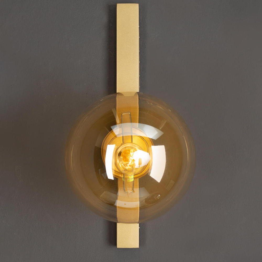 click-licht Wandleuchte Wandleuchte Pluto in Gold-transparent und Gold E14 1-flammig, keine Angabe, Leuchtmittel enthalten: Nein, warmweiss, Wandleuchte, Wandlampe, Wandlicht