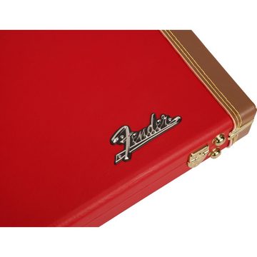 Fender E-Gitarren-Koffer, Classic Series Case Stratocaster/Telecaster Fiesta Red - Koffer für