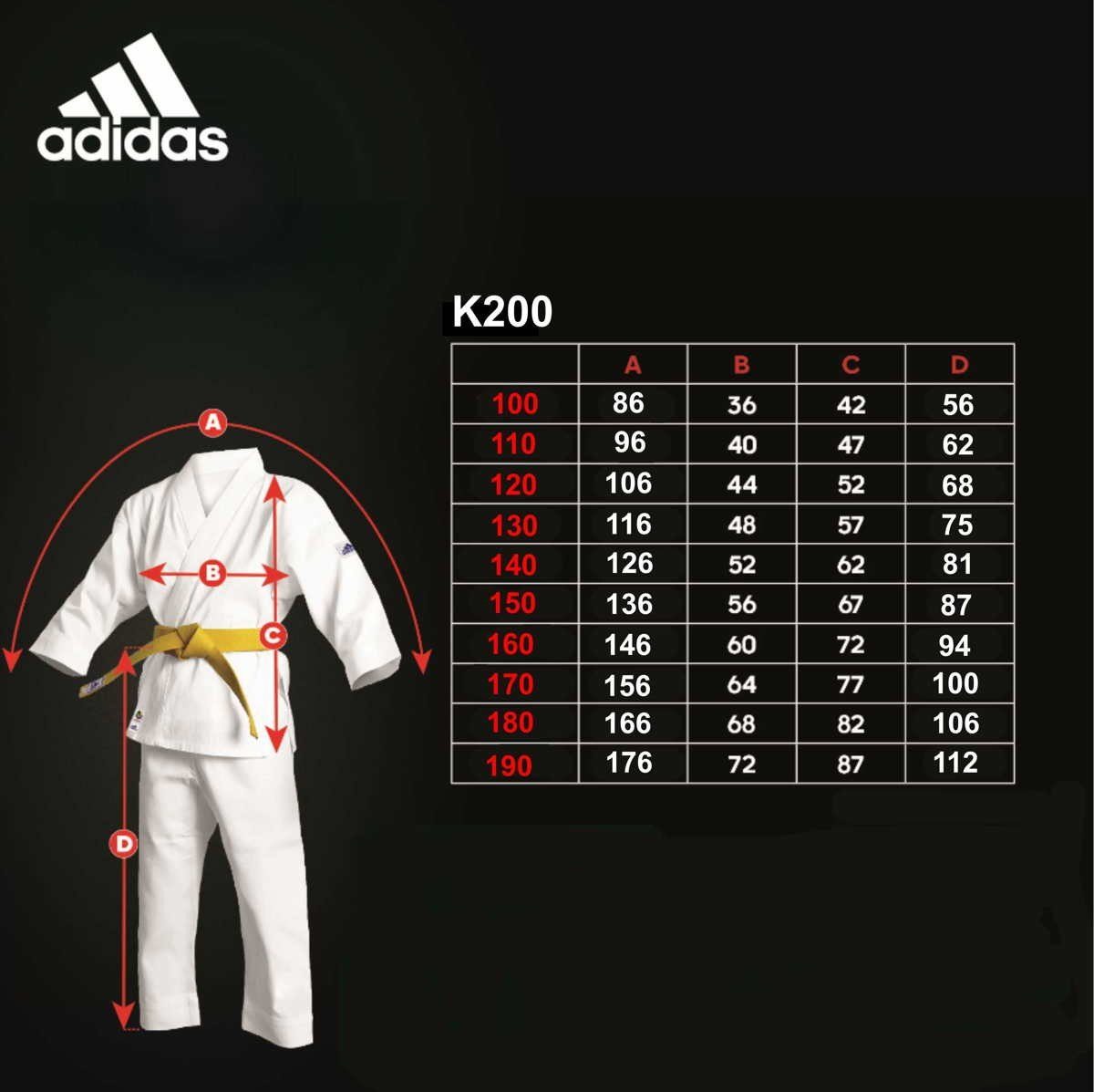Gürtel für Basic adidas Jacke, Karateanzug und mit weiß Hose Einsteiger Performance