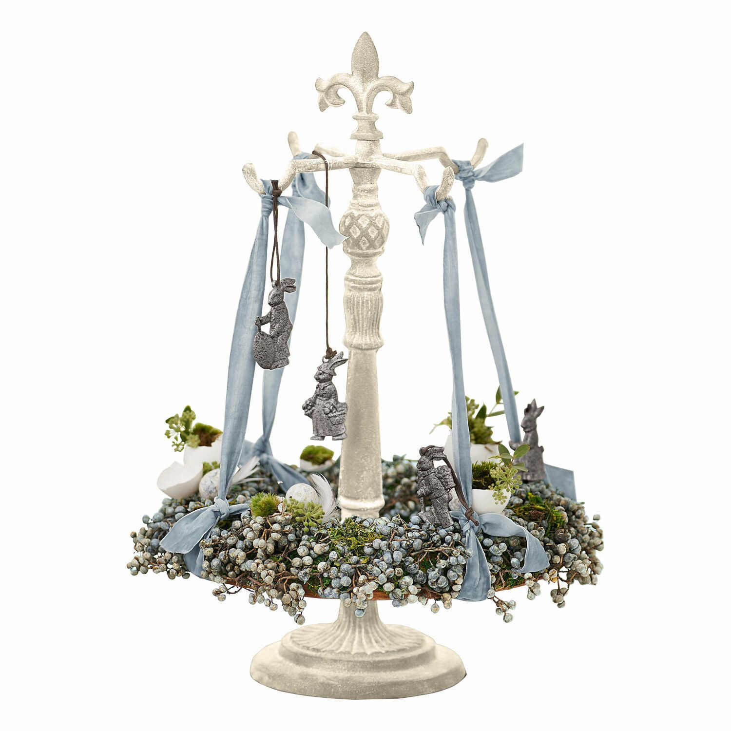 Mirabeau Adventskranz Kranzständer Antwan antikweiß