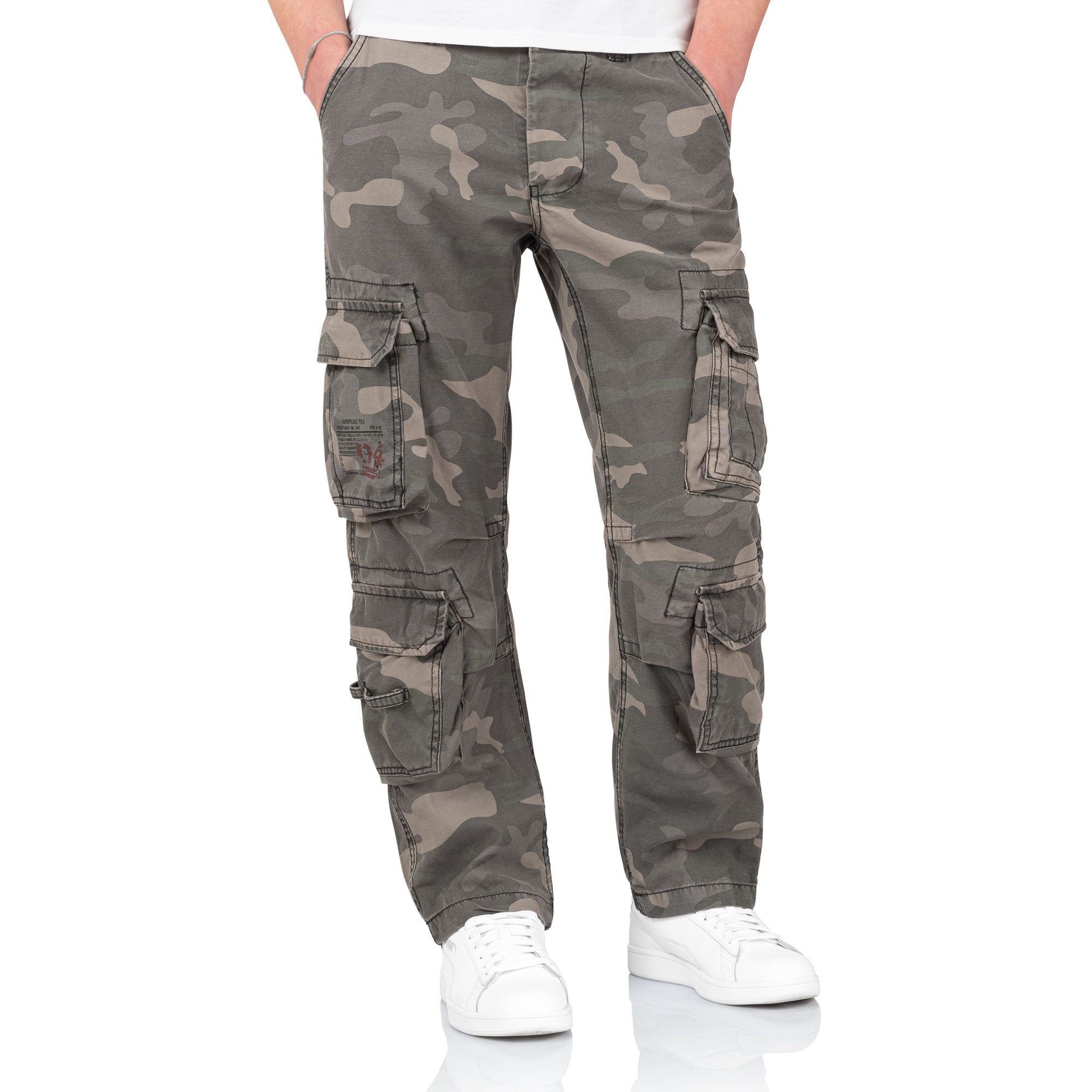 Trooper Cargohose Herren Airborne Slimmy Cargo Vintage Hose Army Outdoor Pants