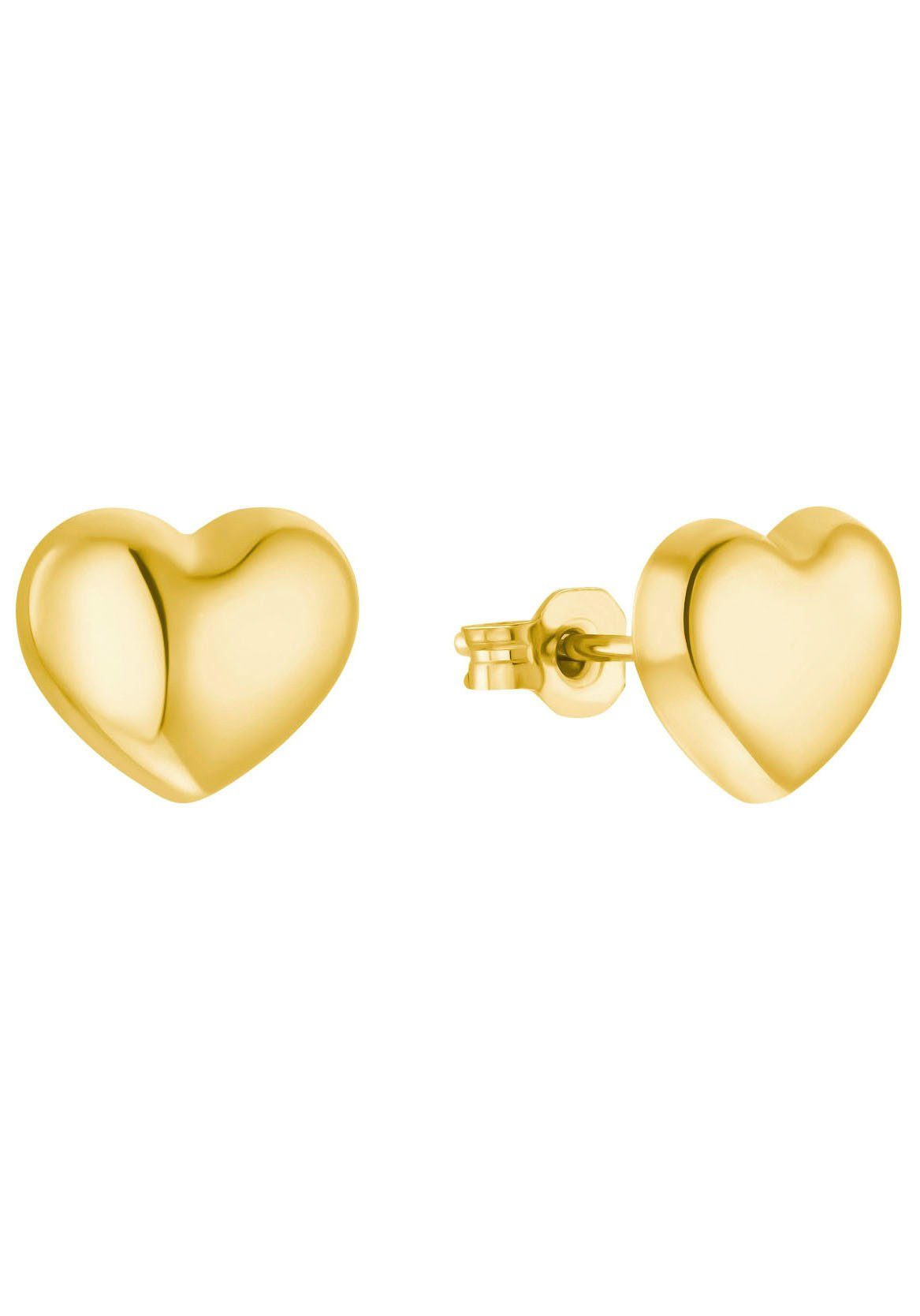 Amor Paar Ohrstecker Golden Hearts (2-tlg)