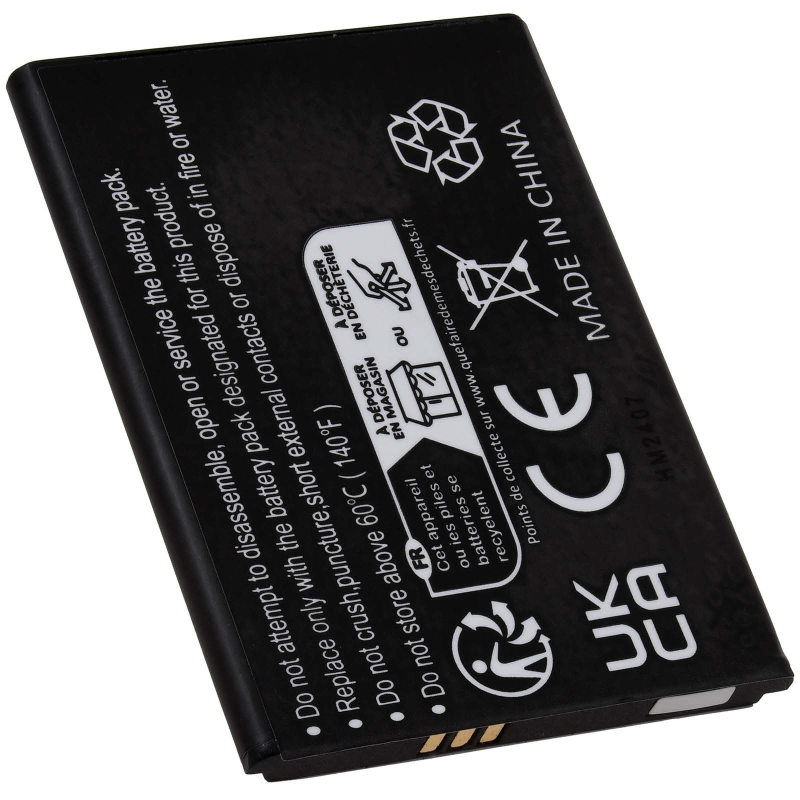 Powery Akku für Emporia Smart 4 Smart 3 Mini Smartphone-Akku 2500 mAh (3.8 V)