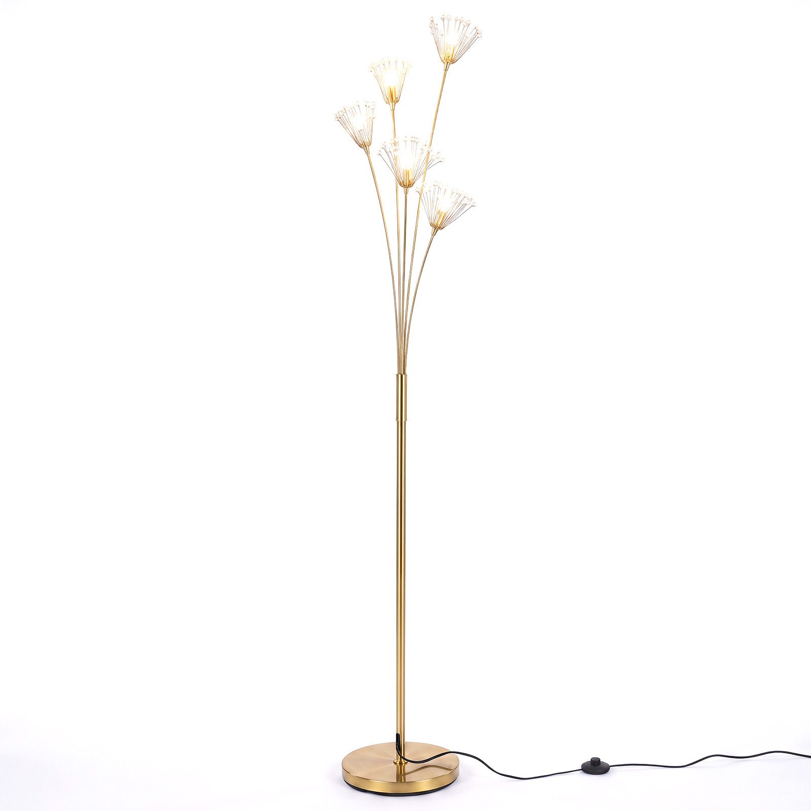 COSTWAY Stehlampe Standlampe für Wohnzimmer, Dekorative Bodenlampe