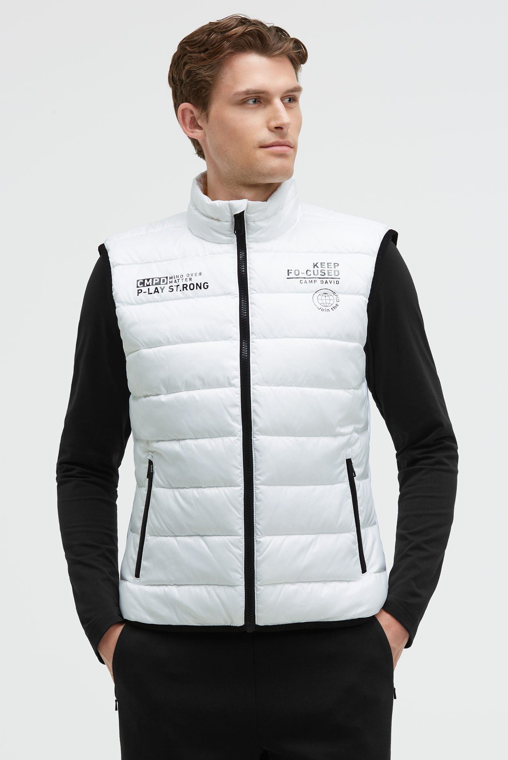 CAMP DAVID Steppweste mit elastischem Saumabschluss günstig online kaufen