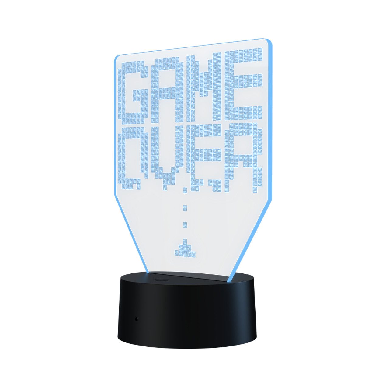 Qware Gaming LED Dekolicht 3D LED Lampe – RGB Tischlampe mit Farbwechsel und Fernbedienung