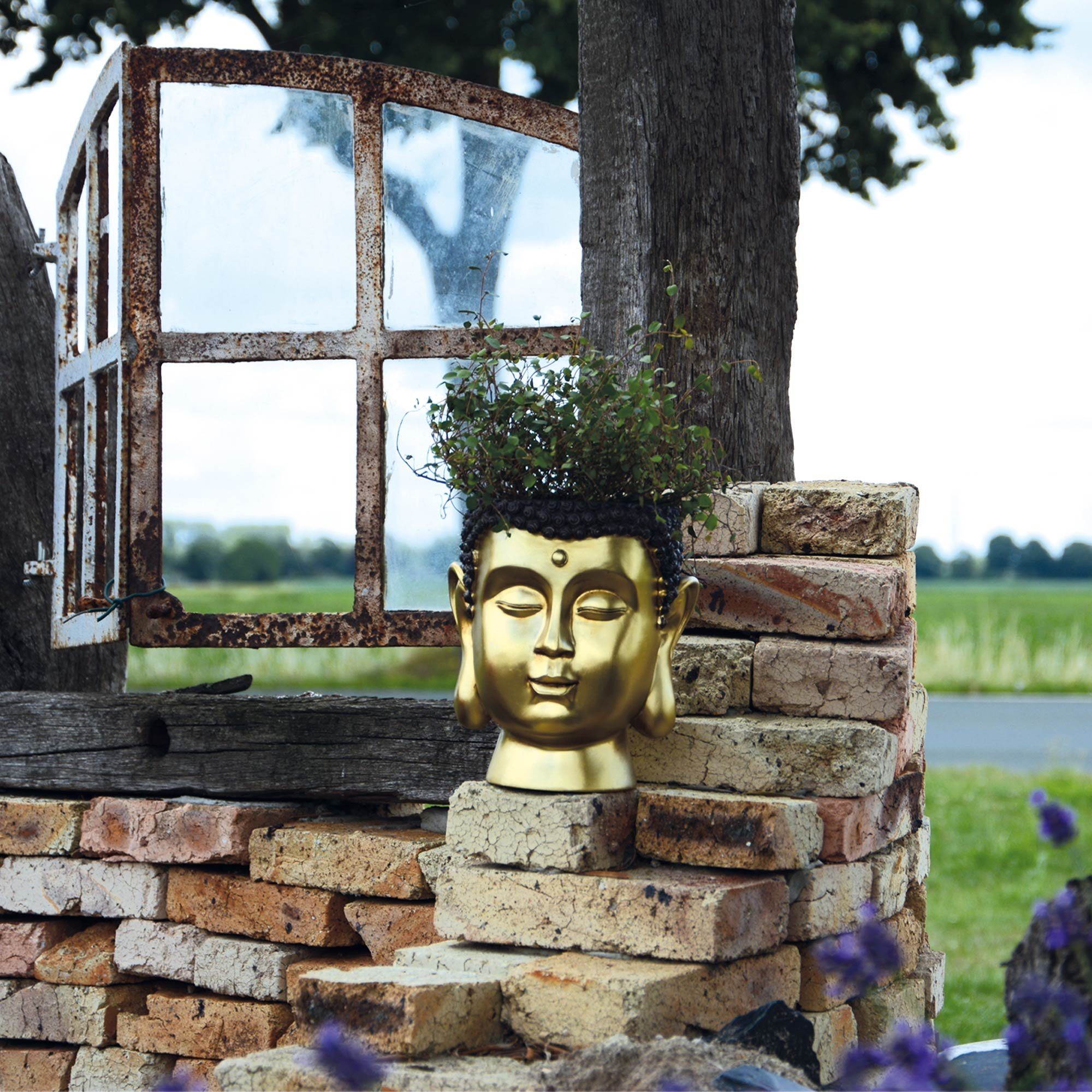 UNUS GARDEN Blumentopf Buddha Pflanztopf St) (1