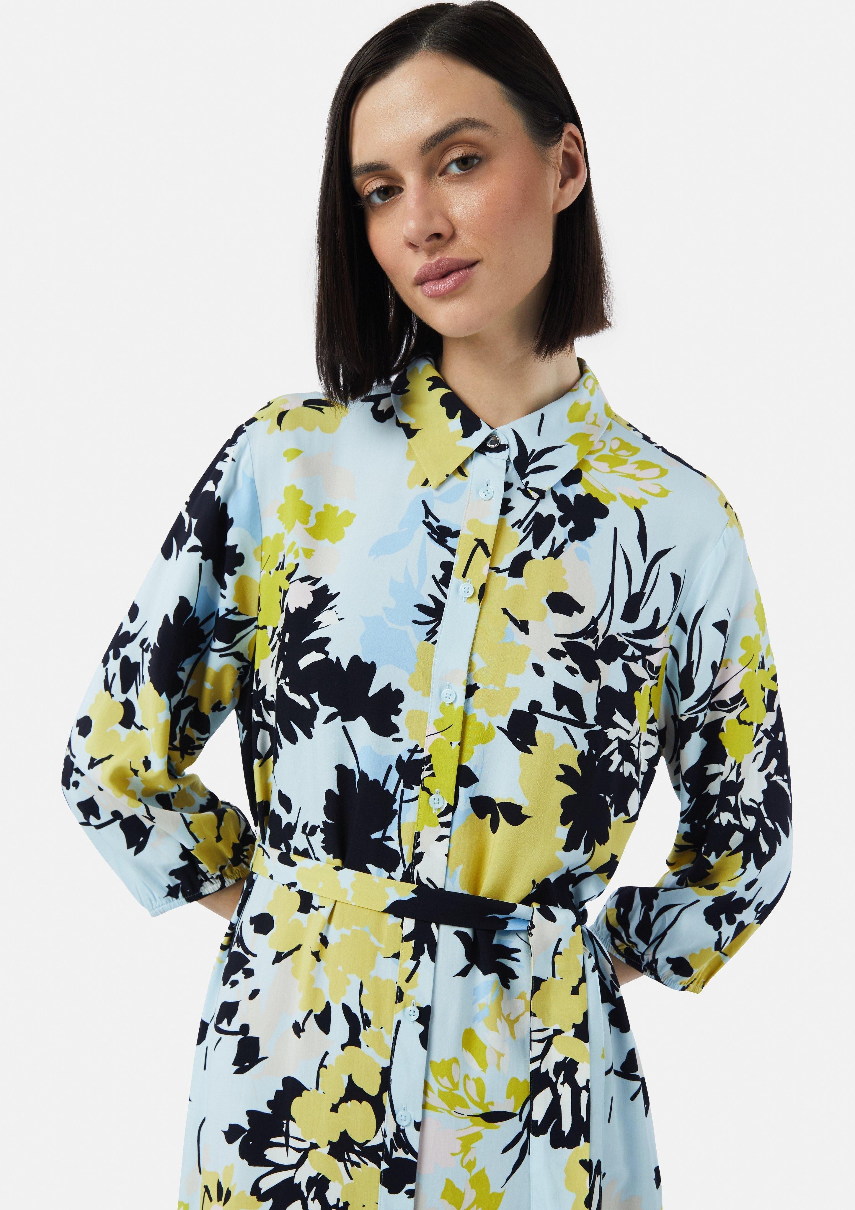 Comma Maxikleid Hemdblusenkleid in Midilänge mit günstig online kaufen